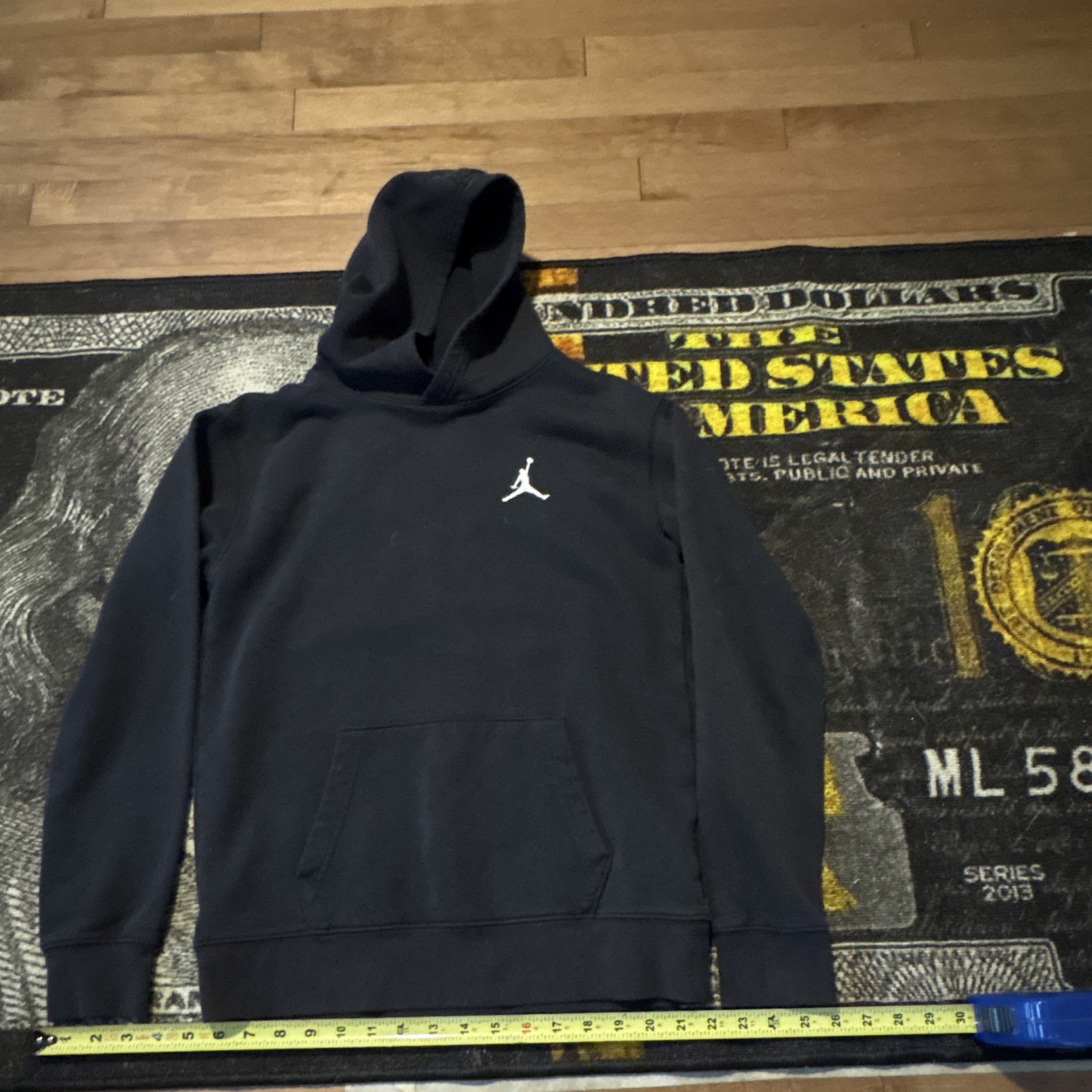 (13-15 year olds)Jordan Jumpman Boys Black Pullover Cotten Hoodie XL Hoodie