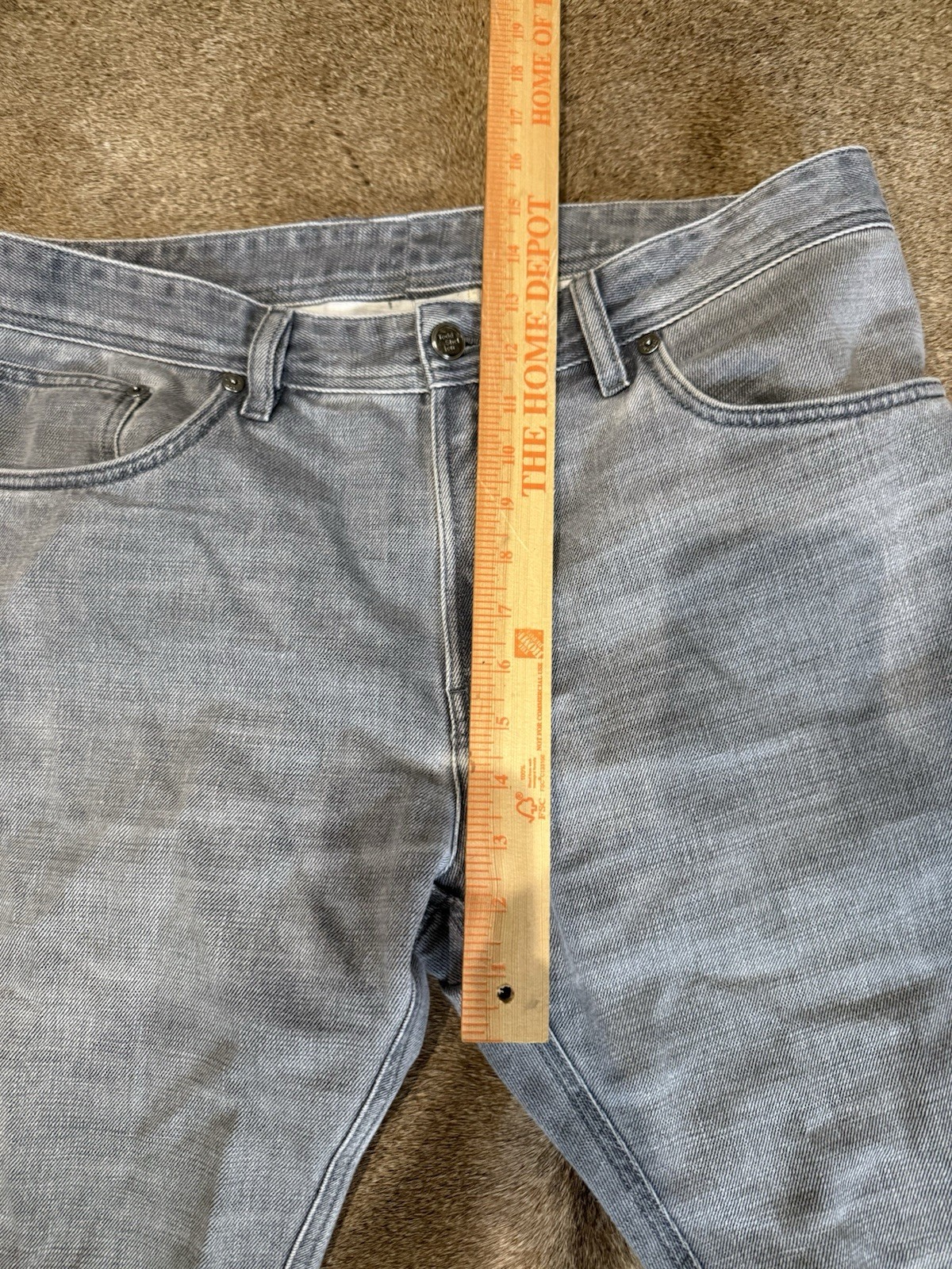 Todd Shelton Men’s Gray Straight Mid Rise Denim Jeans *Read Below*