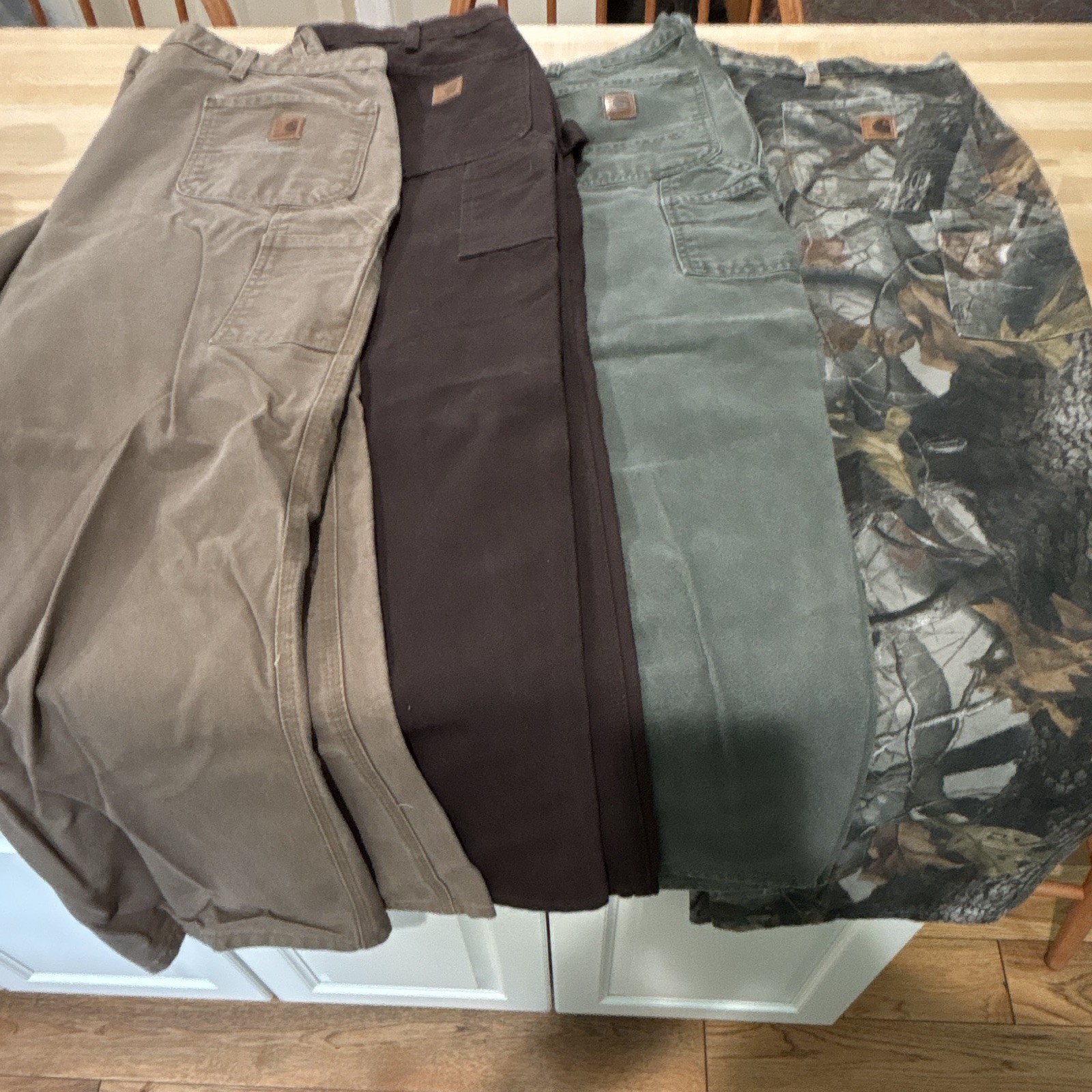 Four Pair Carhartt Men’s Workwear Pants