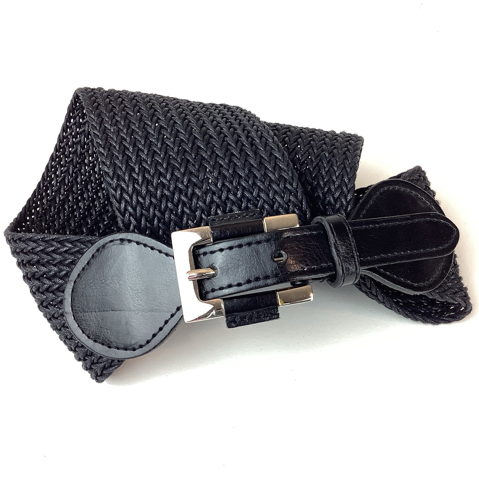 Anne Klein Synthetic Leather & Fiber Woven Women’s Belt Medium