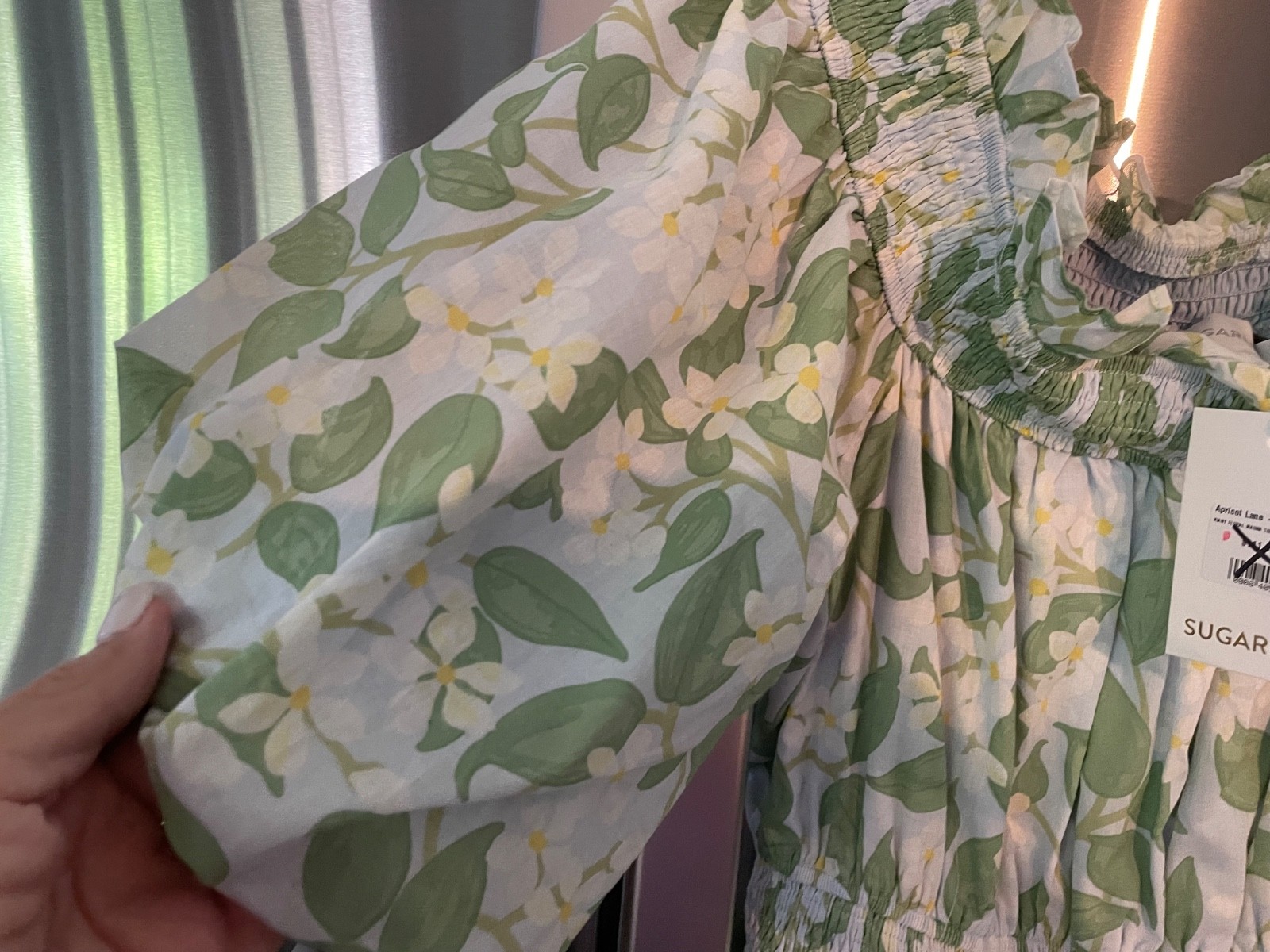 Sugarlips Kiany Floral Magna Town Maxi Dress in Lt-Blue-Green Size M – NWT