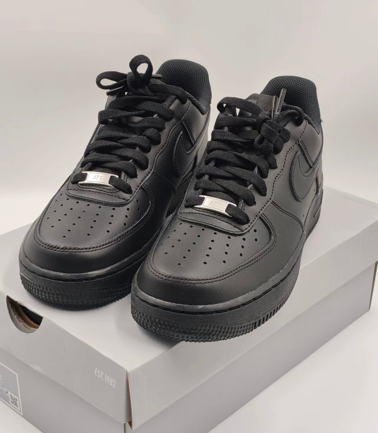Men’s Nike Force 1 Low’07 Triple Black Sneakers Casual Shoes US Size 6-12