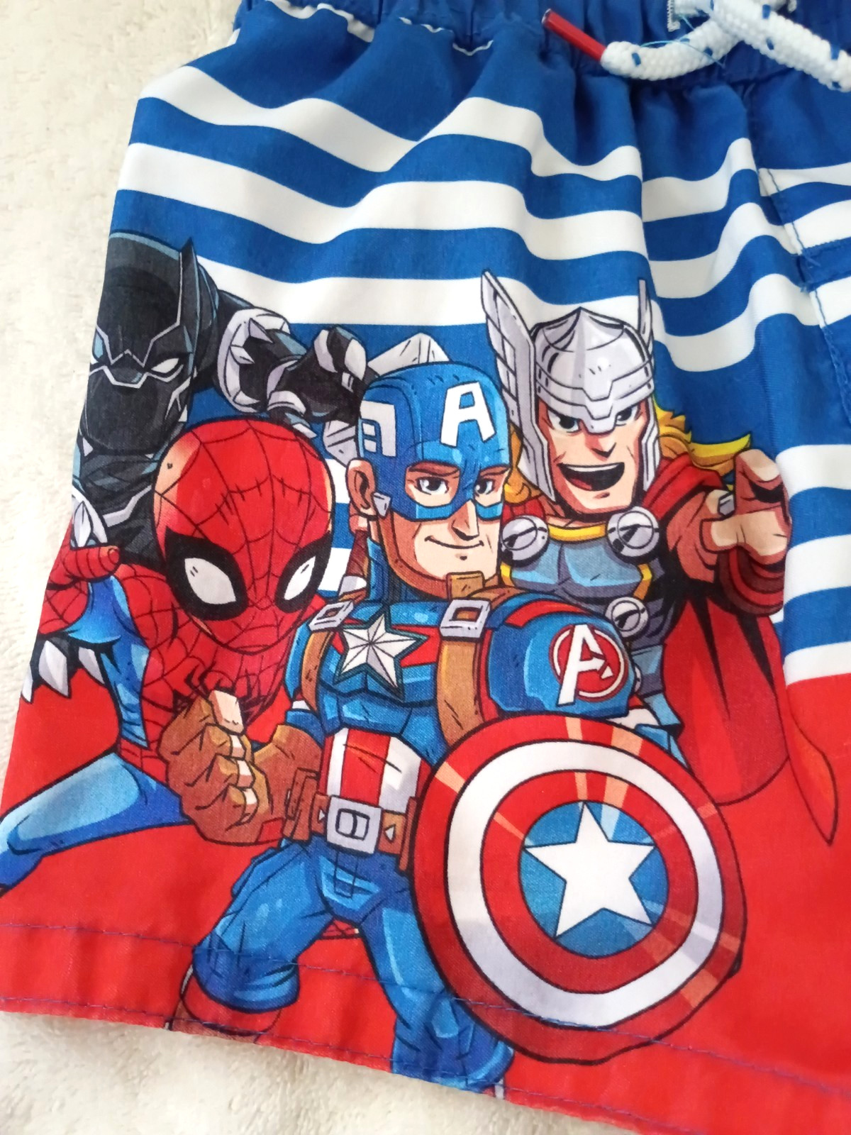 Marvel Super Heroes Toddler Swim Trunks Suit 2T From 2019 Captain America Hulk