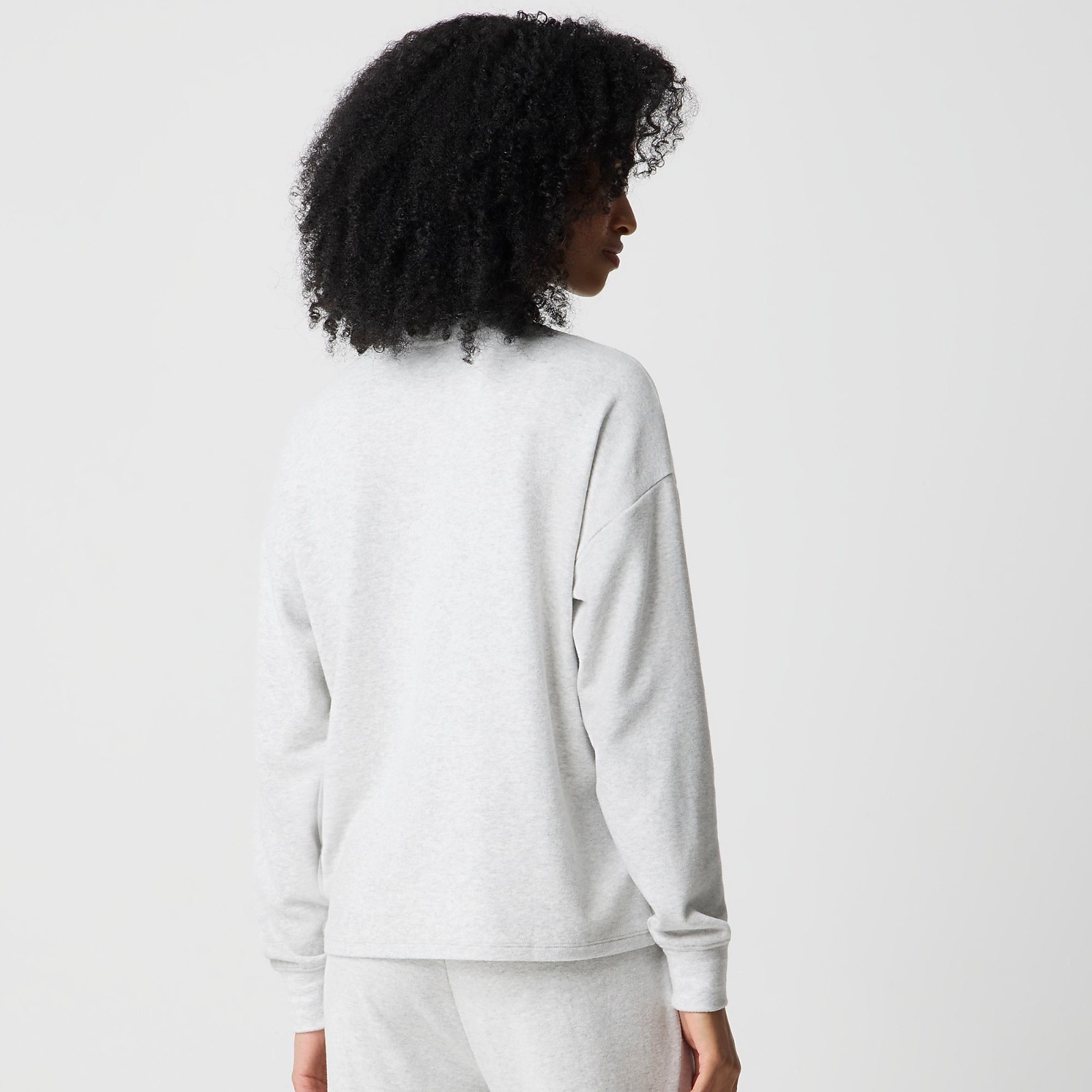 NWT J.Crew Factory XL Crewneck Sweatshirt in Cloudspun Yarn Heather Dusk Gray