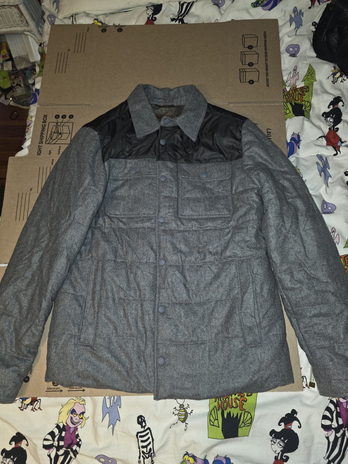 Waterville Jacket, Made In Italy, Grey/Brown Padded Jacket,Reversable See Pics!!
