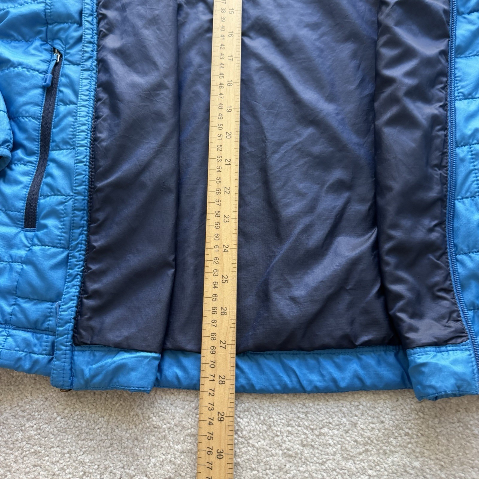 Patagonia Nano Puff Jacket Men’s Quilted Large Blue Full Zip Outdoor 84211