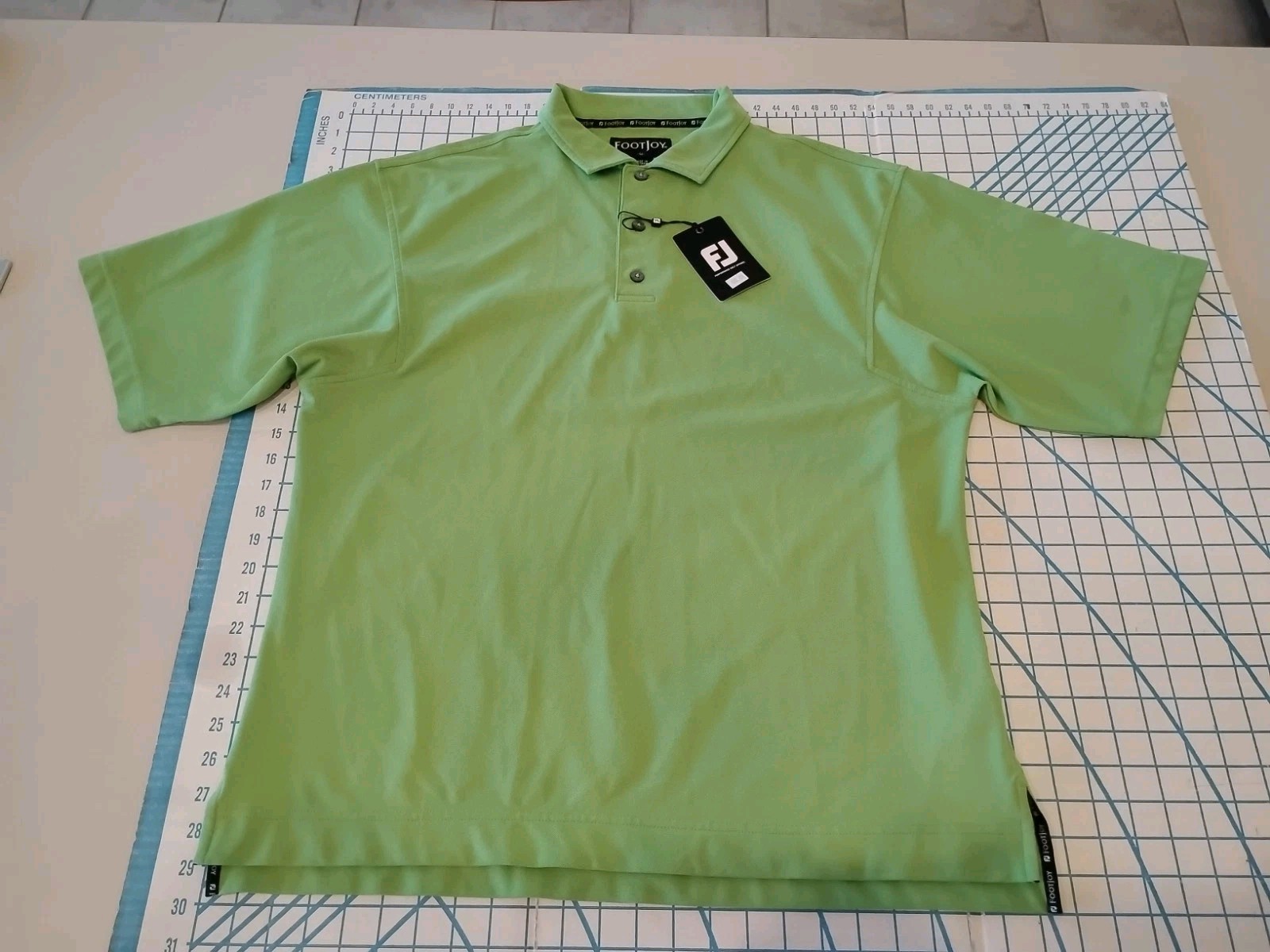 MENS MEDIUM BRIGHT GREEN FOOTJOY POLO SHIRT- NWT