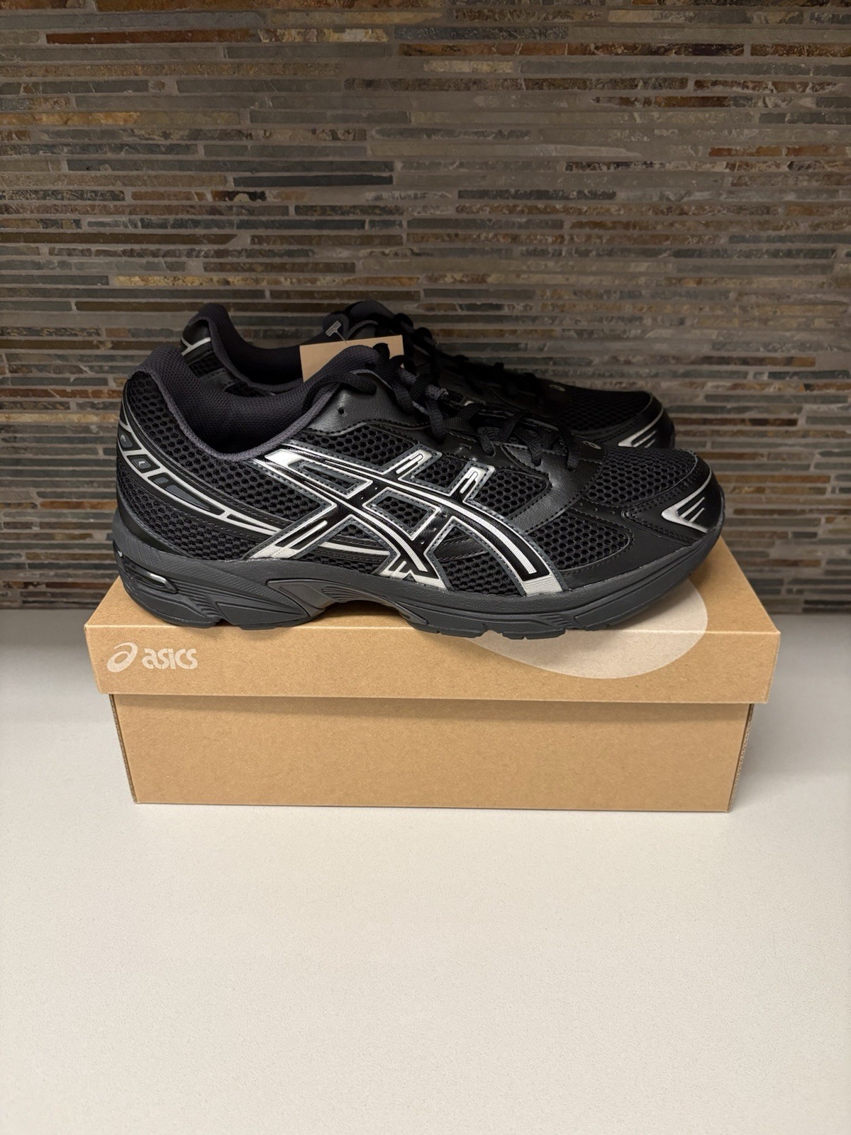 ASICS Gel-1130 Black Pure Silver Size 13 Deadstock