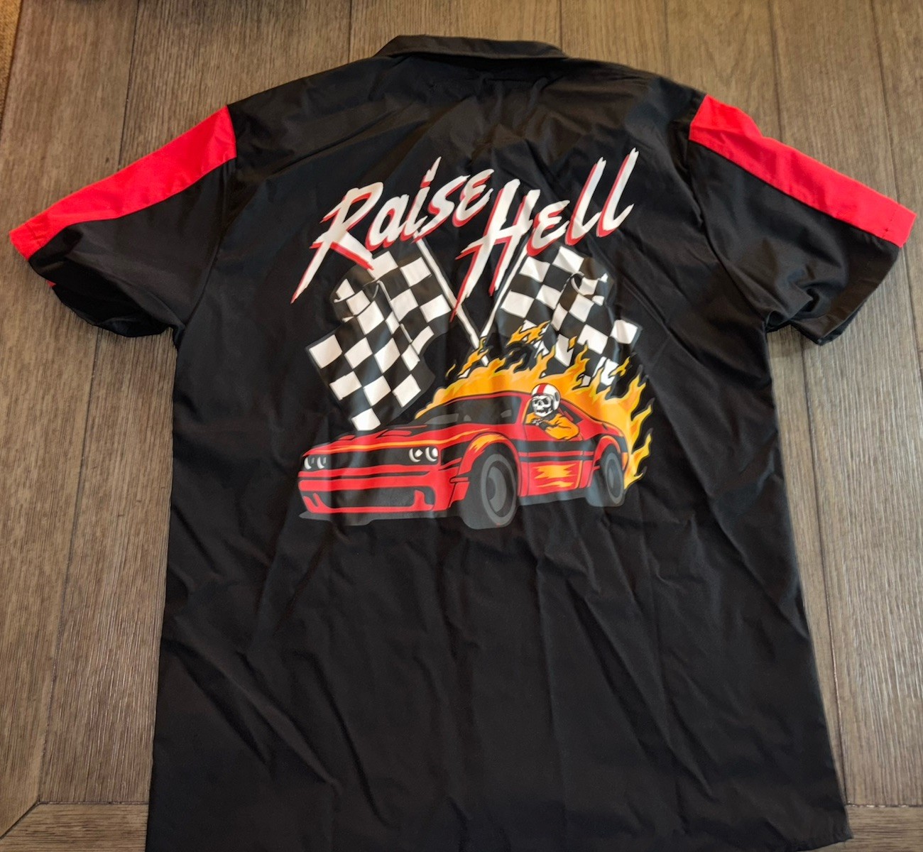 Dodge X Reason Hellcat SRT Mechanic Style Shirt MSRP $44 Raise Hell Mopar