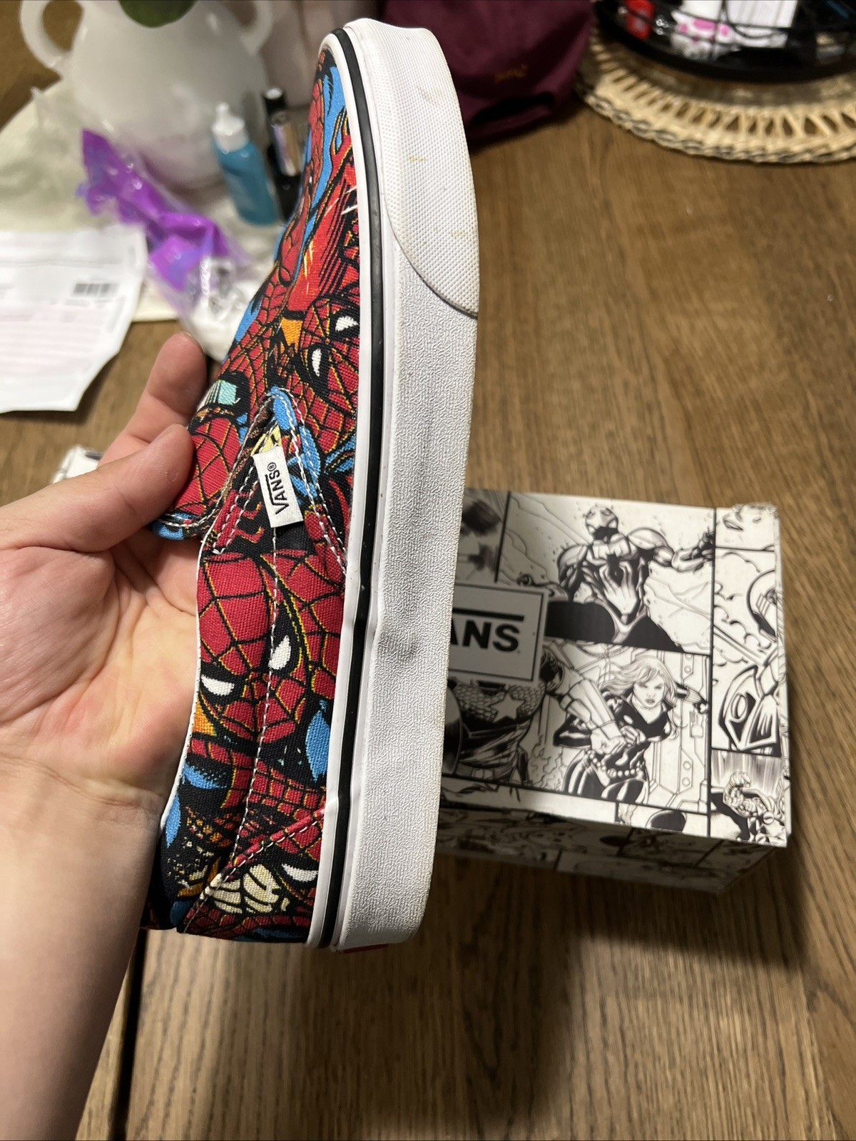 Vans Classic Slip-on X Marvel Spiderman US Men 10 Original Box included