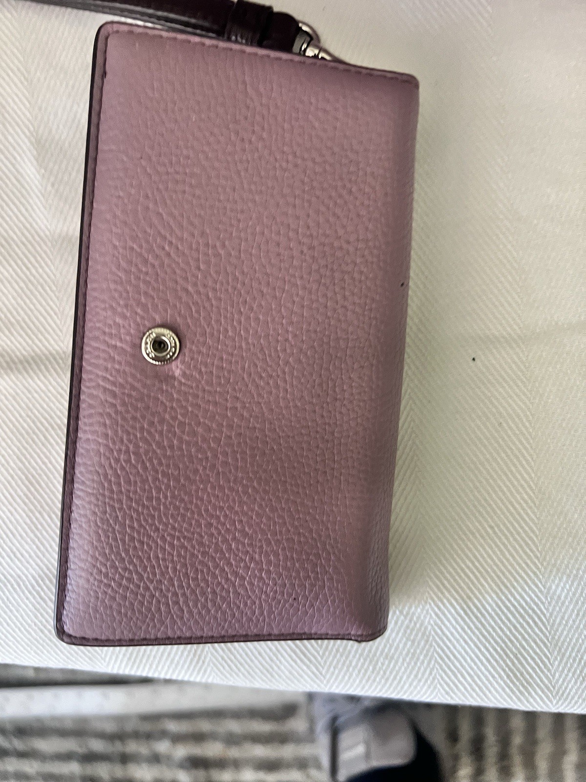 Coach Teri Shoulder Bag in Lilac Pebbled Leather Light purple 11.5 /8.5 Inches