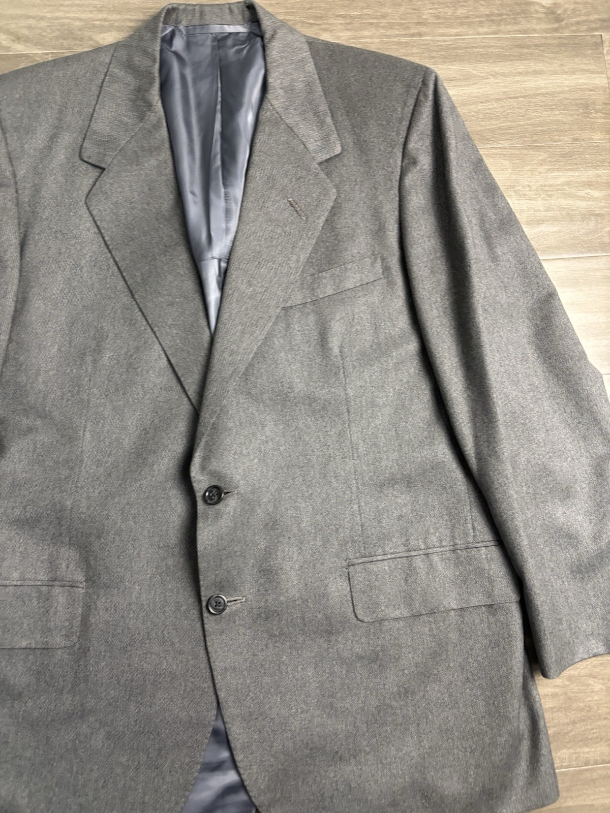 Oxxford Kenilworth Super Worsted 2 Piece Suit Size 42 Gray Pants 34×30