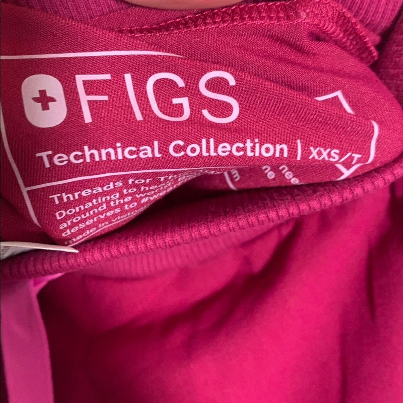 Figs Womens Boston Slim Tall Jogger Scrub Pants Dark Magenta Size XXS Tall NWT