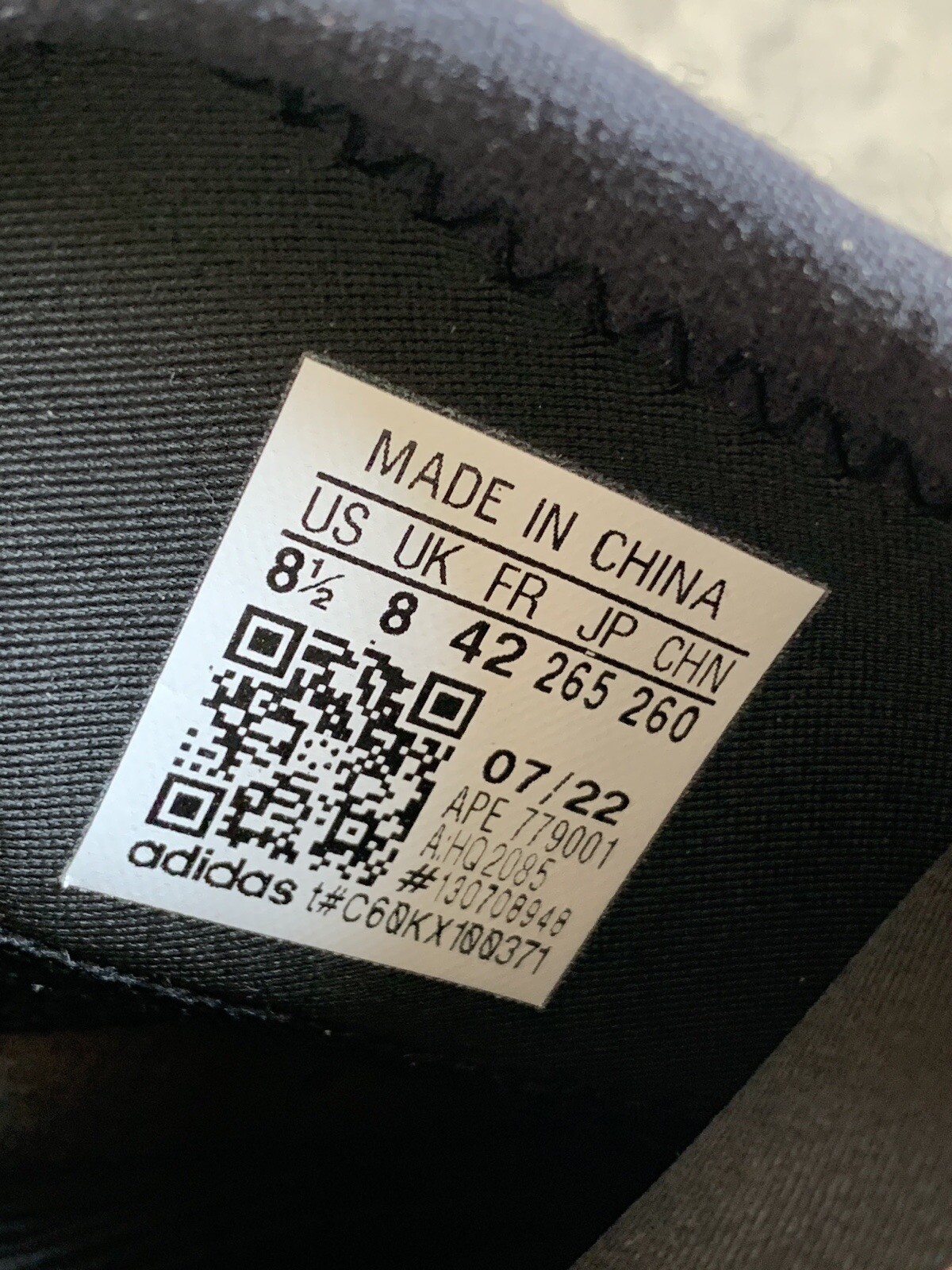 ADIDAS YEEZY QNTM MIST SLATE QUANTUM SNEAKERS SIZE US 8 1/2 UK 8 EU 42