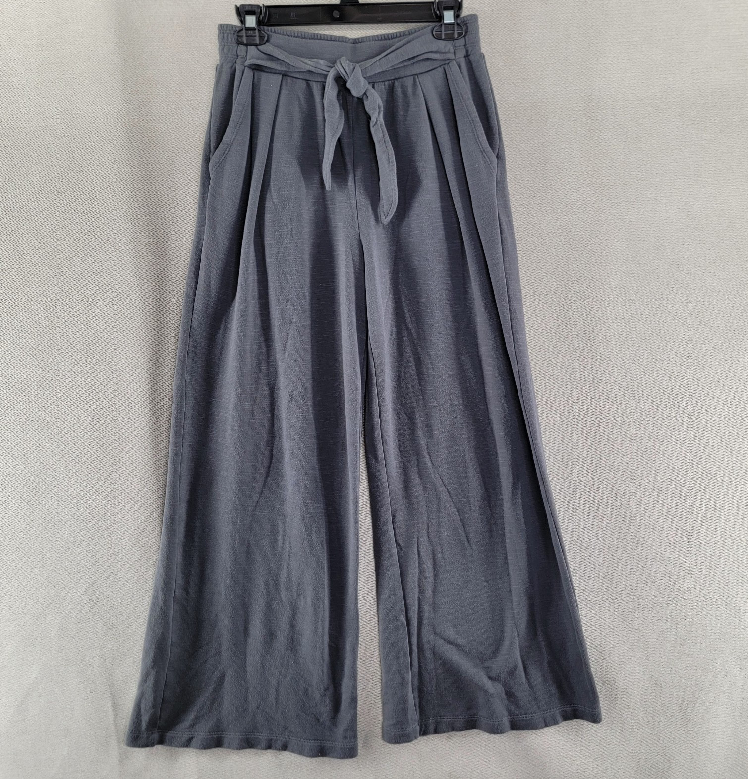 Daily Practice Womens Pants Anthropologie Wide Leg Tie Front Lounge Size XS Gray