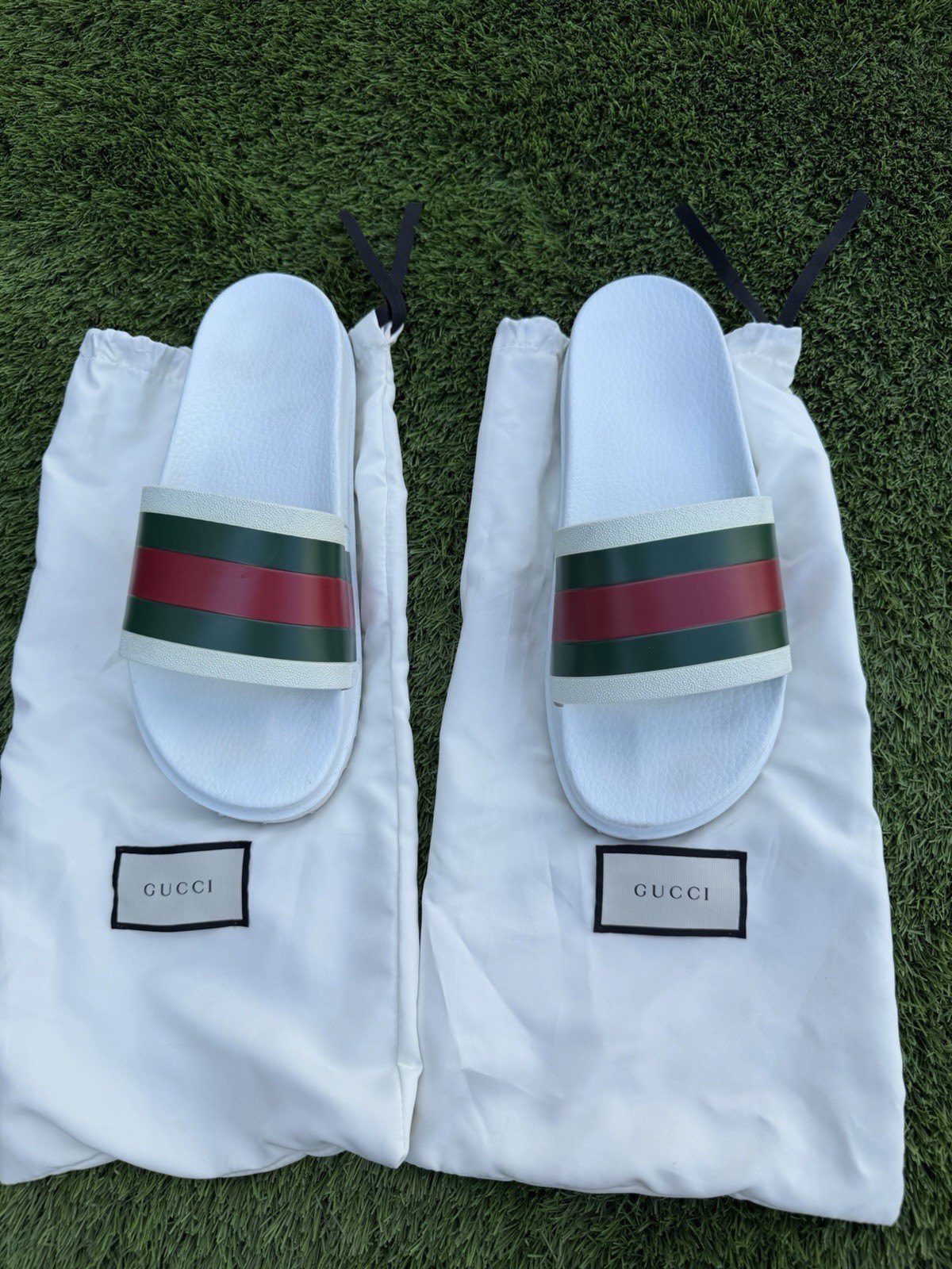 Gucci Web Traction Slides