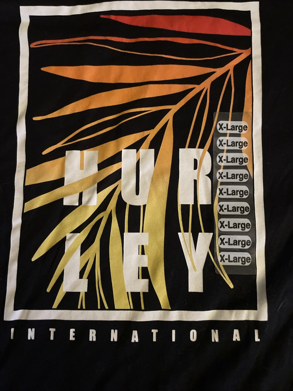 Hurley Short Sleeve T-Shirt Window Tropics XL Men’s Original Tags