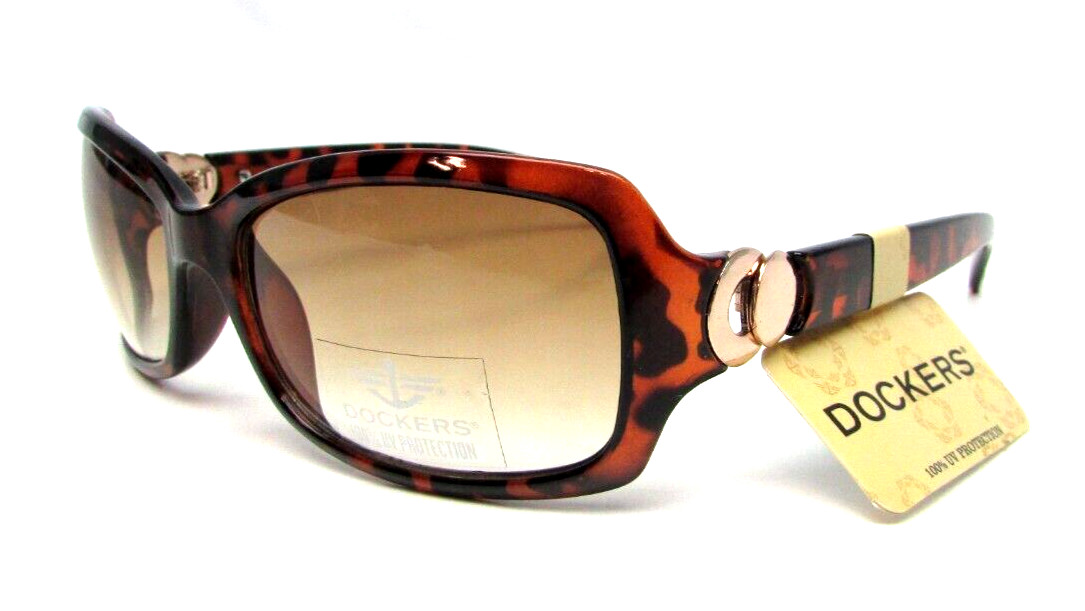 DOCKERS Woman’s Brown Tortoise Sunglasses S03297LDL201 100% UV Protection