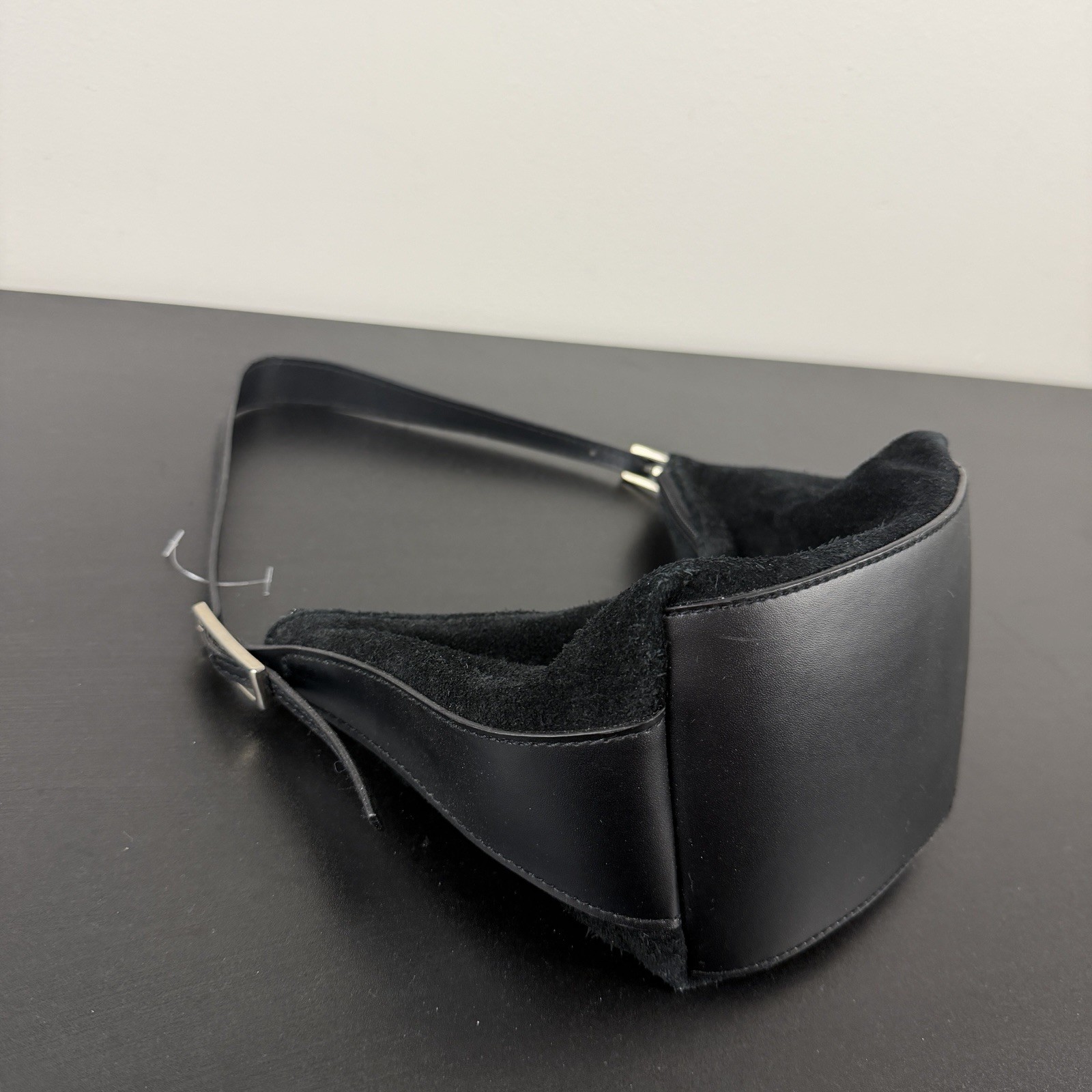 Kathy Ireland Y2K Mini Small Handbag Purse Black Leather Suede Casual Simple