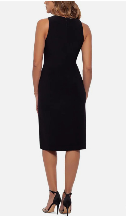 B&A by Betsy and Adam Womens Gathered Knee-Length Sheath Dress Size 14