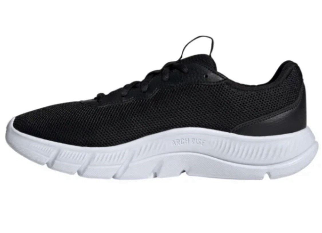 NEW ADIDAS Cloudfoam Flex Laces Sneaker Men’s Black/White Shoes Size 9.5