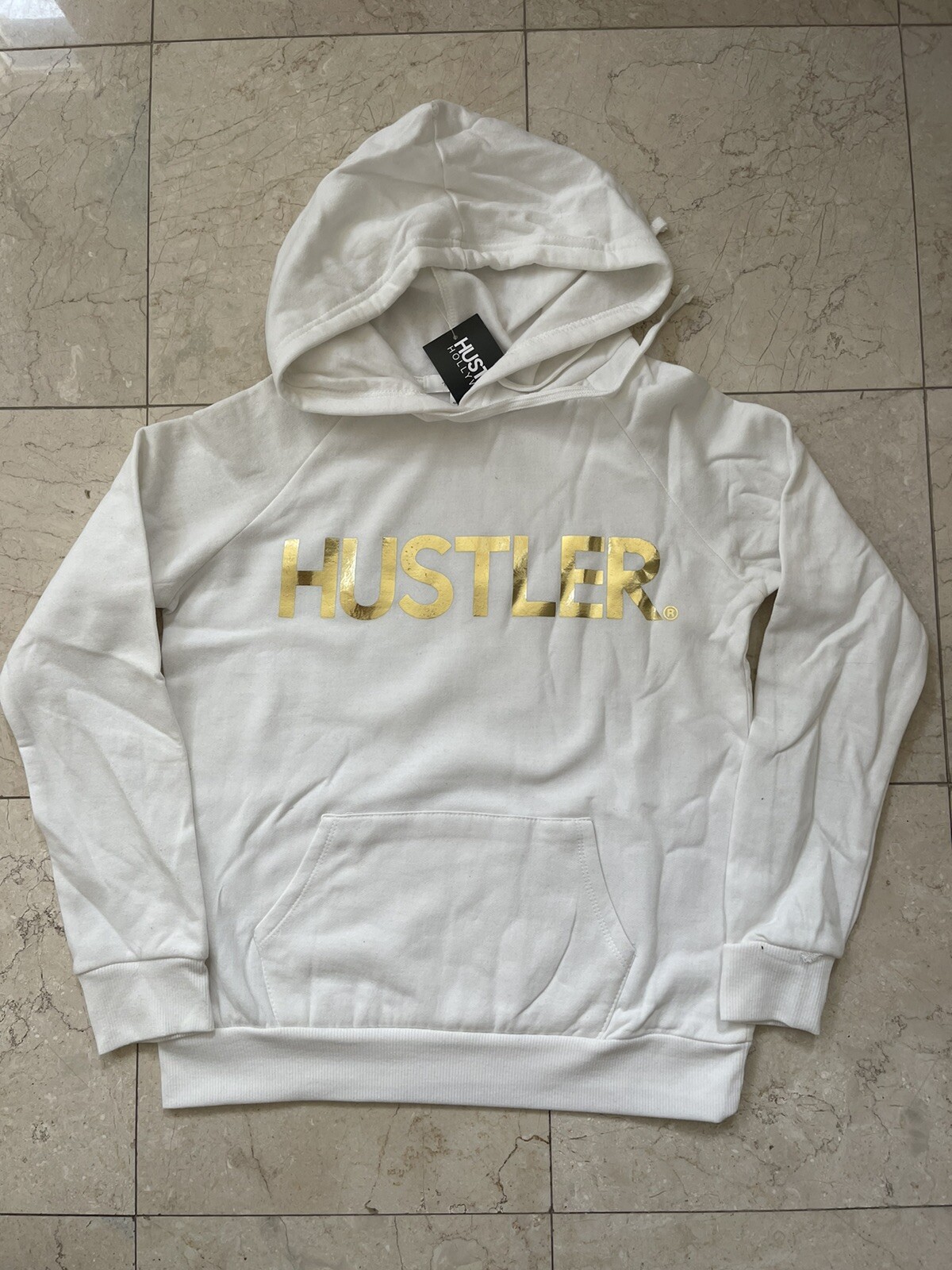 Hustler Foil Print Womens Hoodie (S-M-L) Sizes Are All Available