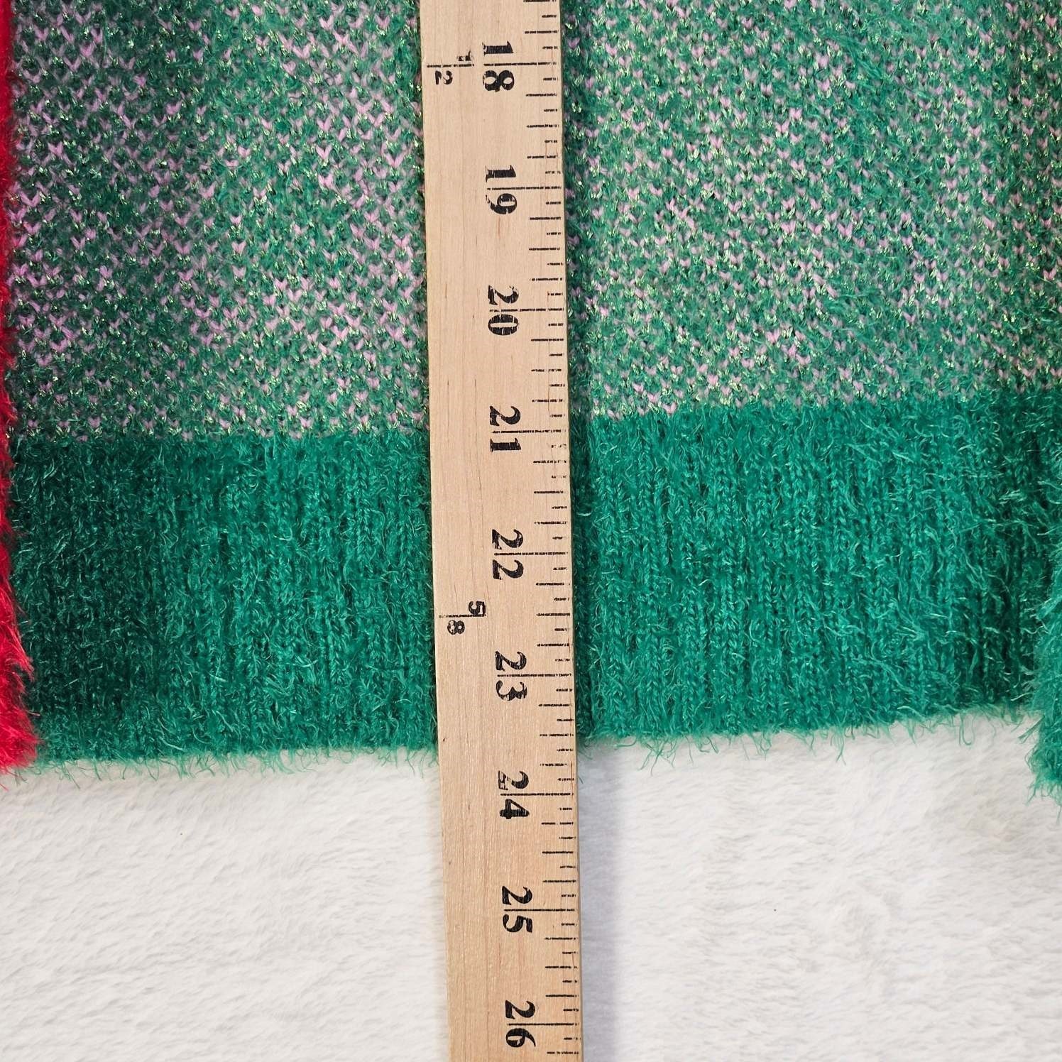 33 Degrees FA LA LA LA Cardigan Sweater Womens X-Large Button-Up Long Sleeve