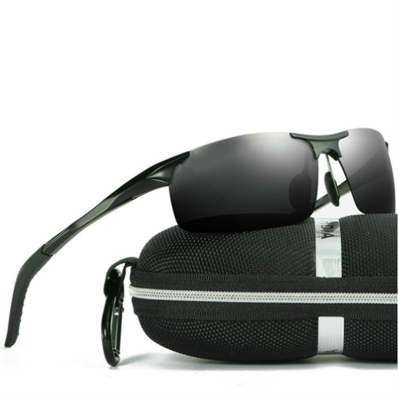 Aluminum HD Polarized Photochromic Sunglasses Men Eyewear Driving Sport Glasses