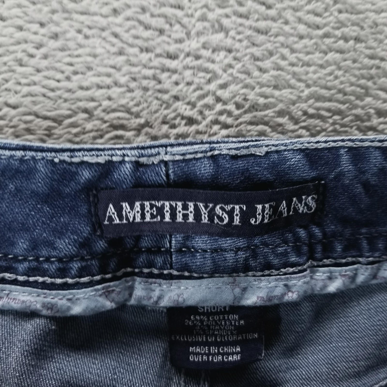 Amethyst Jeans Womens 8 Blue Bootcut Dark Wash Stretch Low Rise Y2K