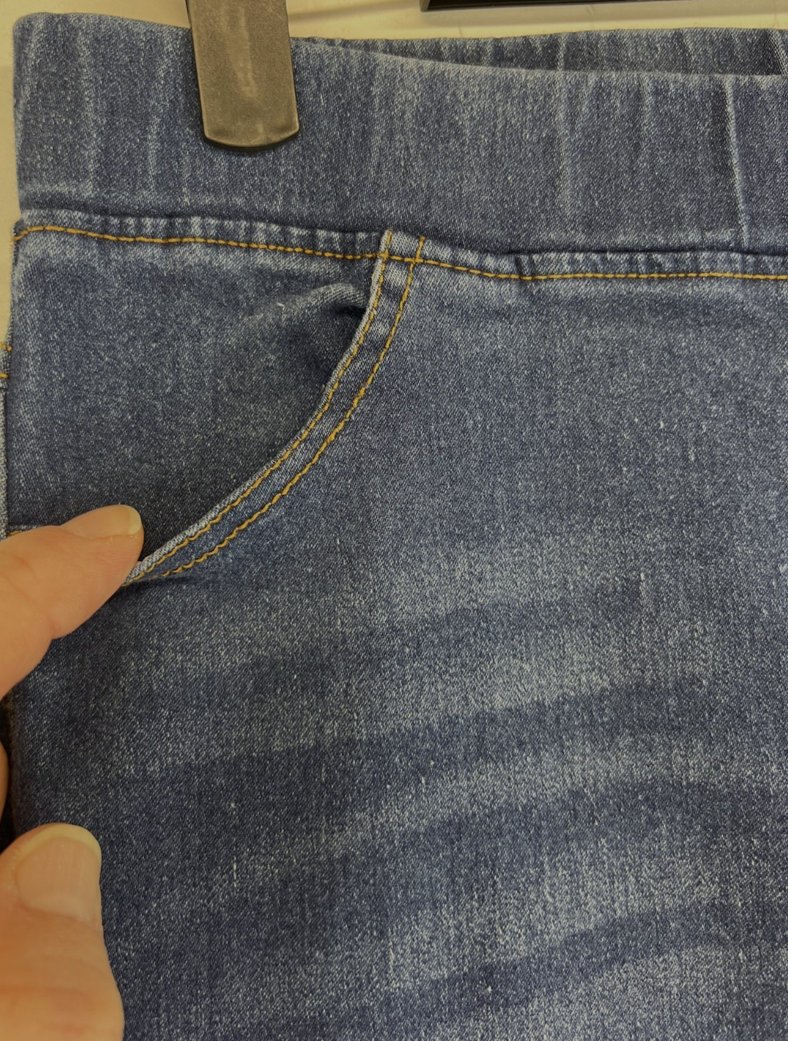 Jvini Fashion Jeans – Womens Size M – Blue – Pull On Jegging – Stretch (4585)