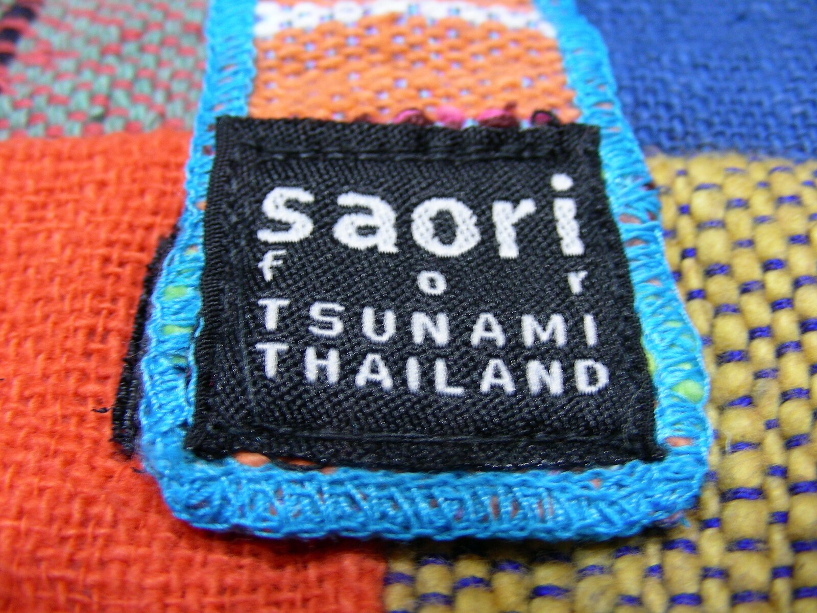 SAORI For Tsunami Thailand – Hand Sewn Wool – Medium Size Shoulder Bag Purse!