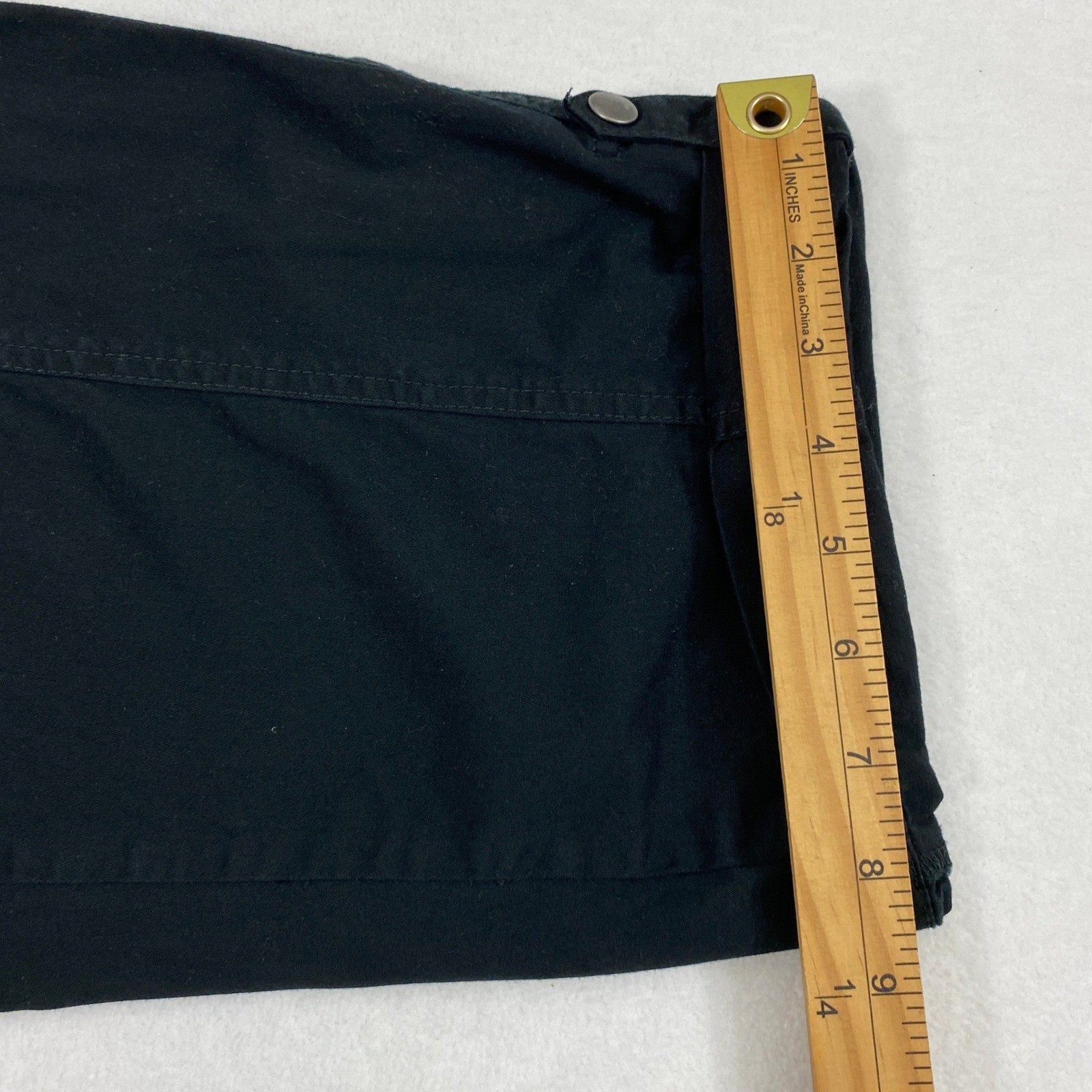 EST. 1946 Cargo Capri Pants Womens 18W Black Classic Utility Cropped Stretch