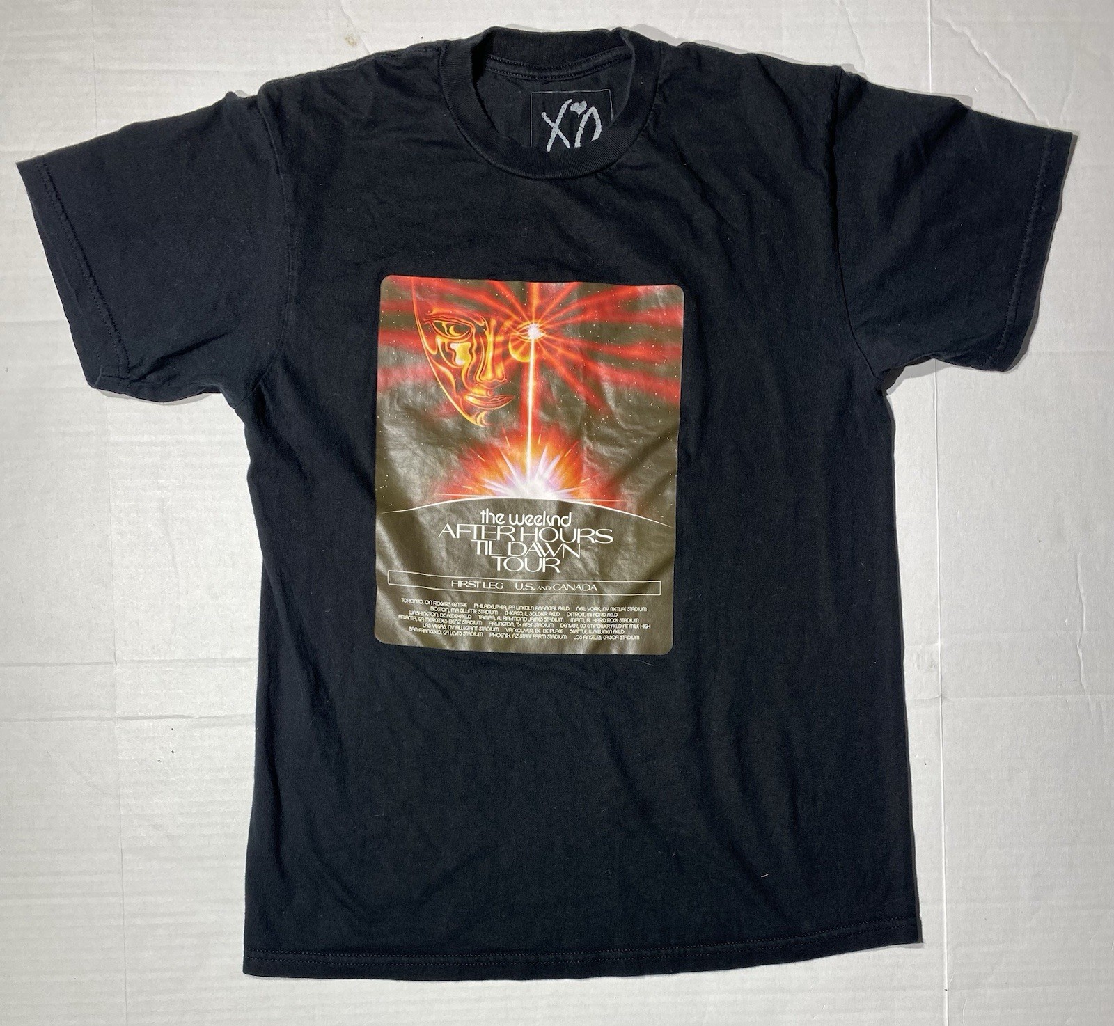 The Weekend T Shirt Adult M Black After Hours Till Dawn Graphic Double Sided