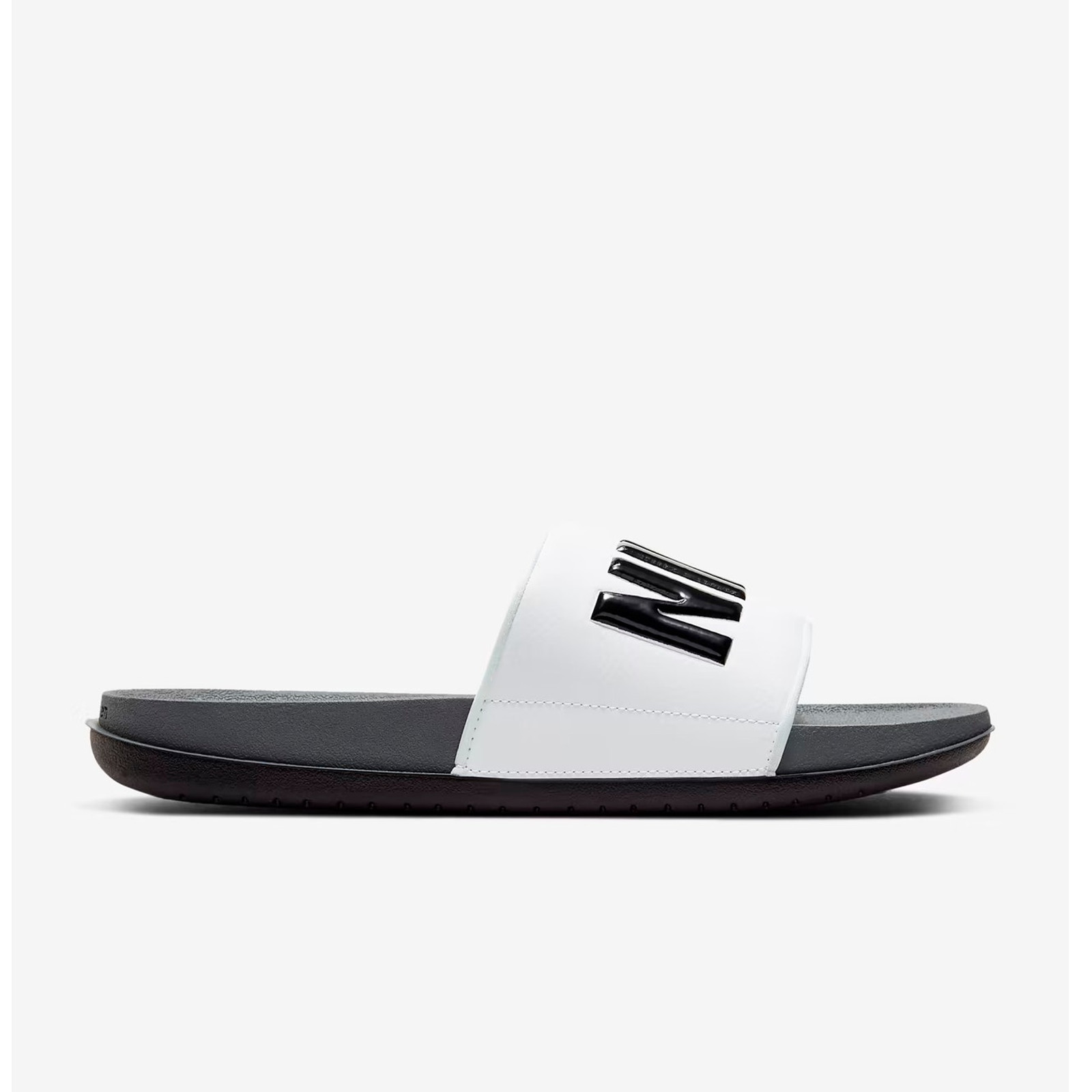 NEW Nike Offcourt Slides Men’s Size 10 White Black Sandals BQ4639-001