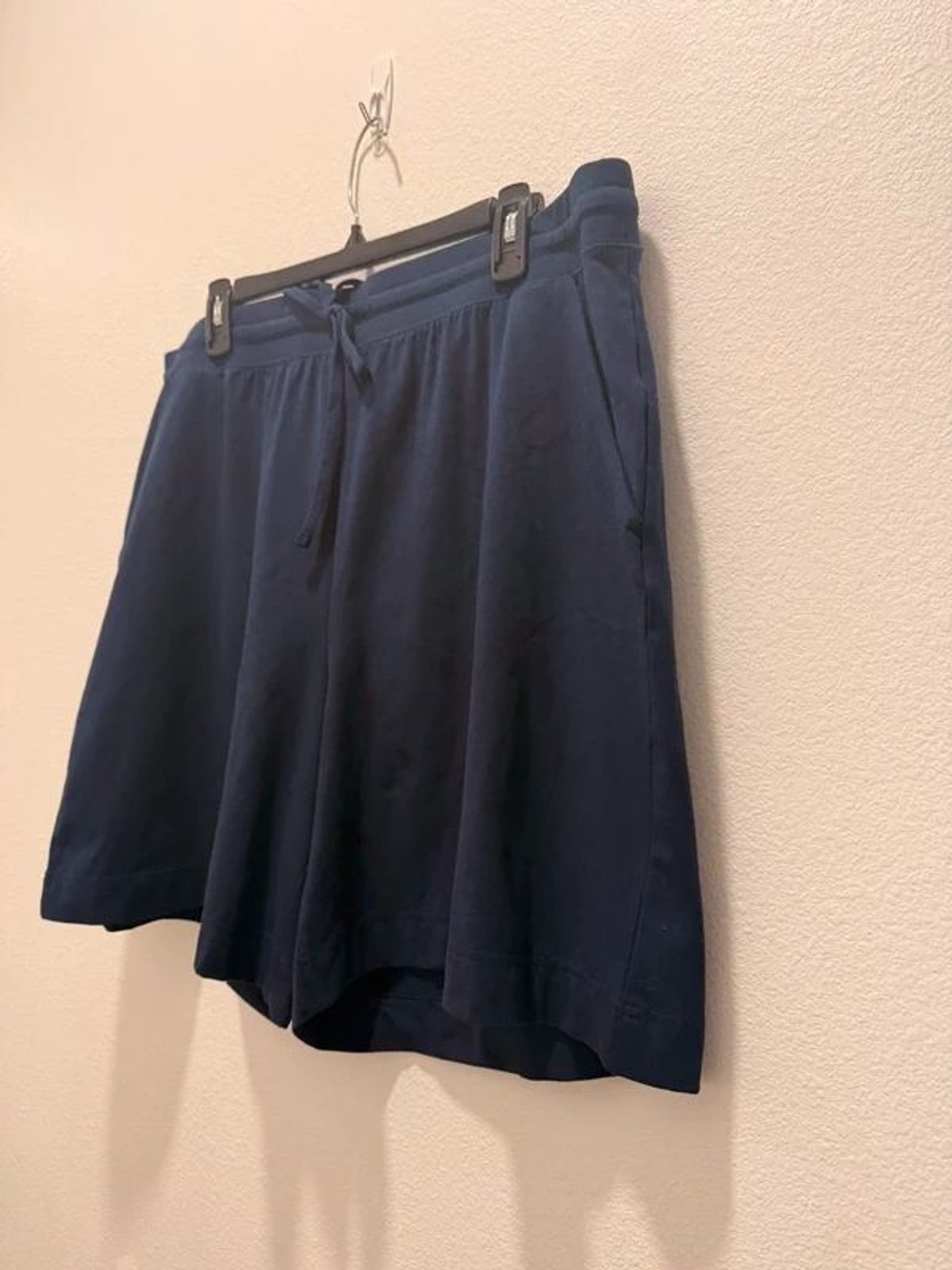 Style&Co Navy Comfort Waist Pull-On Knit Shorts XXL Mid Rise Pockets