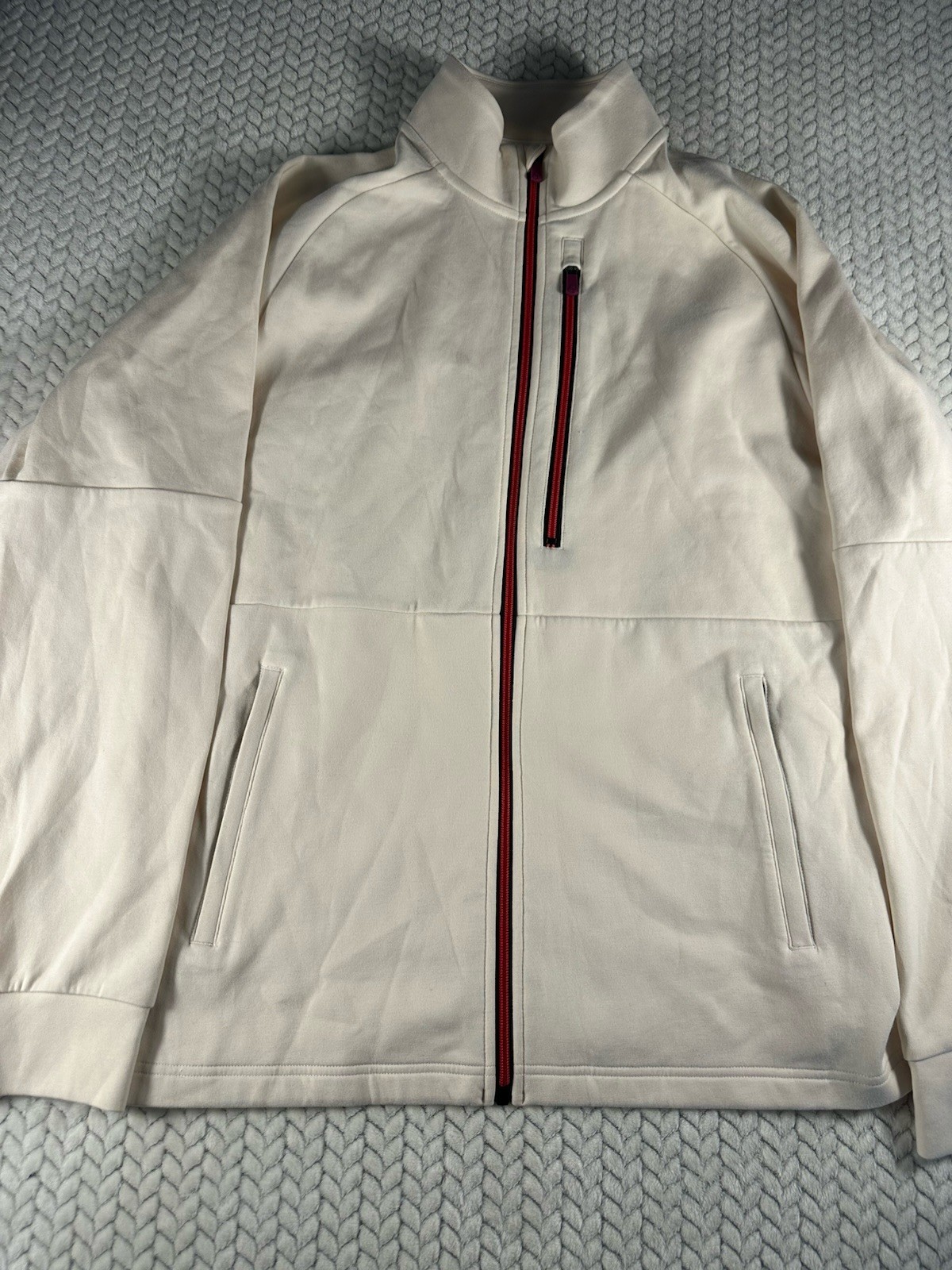Men’s Lightweight Jacket M Beige Tek Gear Full Zip