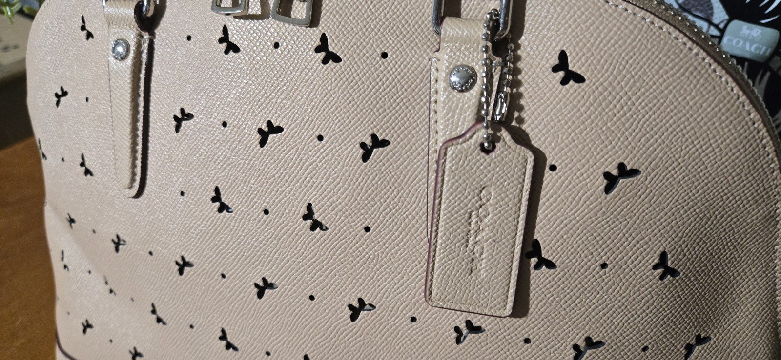 Coach Authentic Sierra Butterfly Satchel Excellent Beechwood USA
