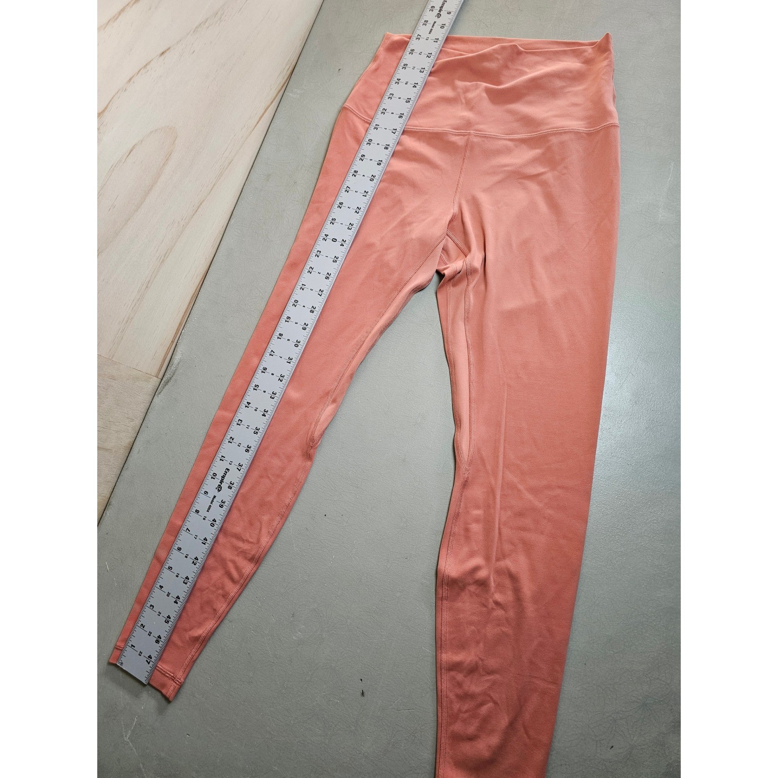 Lululemon Align High Rise Leggings 28 Inseam Terracotta Pink Orange Womens 10