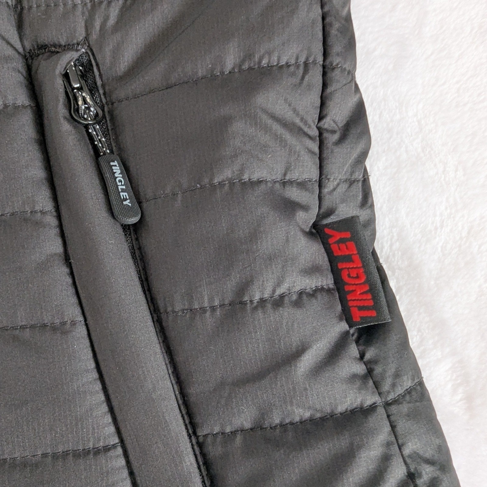 Tingley Men’s Black Puffer Insulated Jacket Sync System Liner Size S