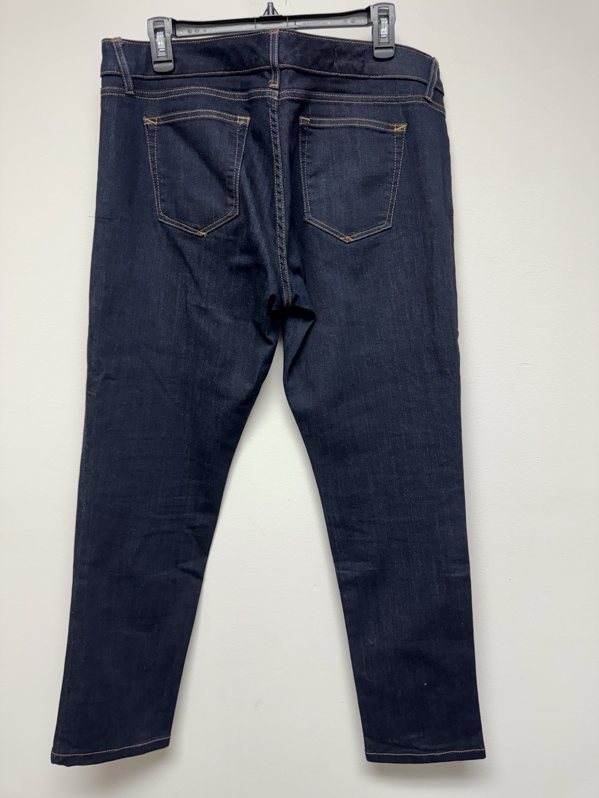 GAP women Bootcut Jeans 32R, Dark Wash Blue Denim Cotton Mid Rise 5-Pocket