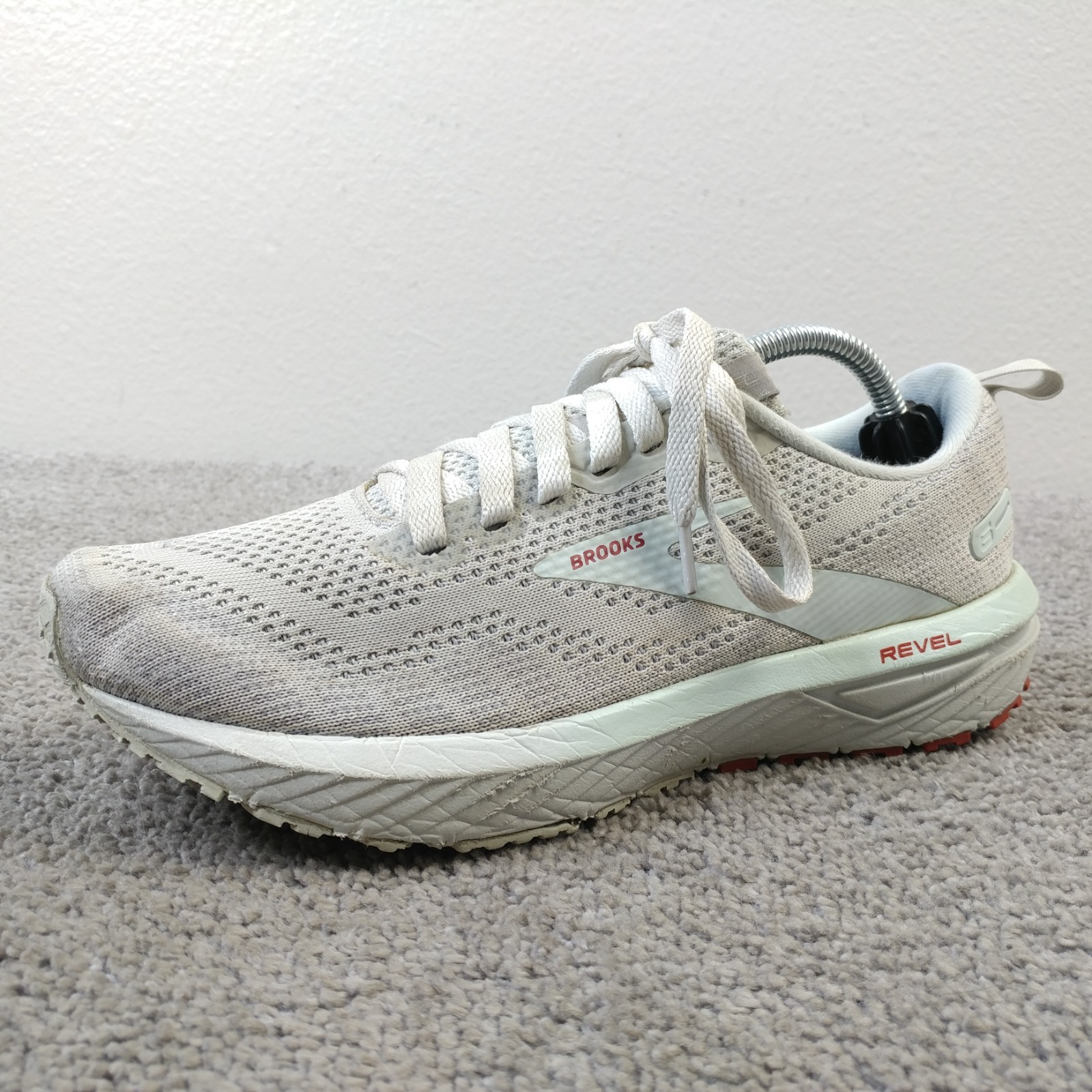 Brooks Revel 6 Womens Size 7.5 Running Shoes Gray Mint Green Sneakers Low Top