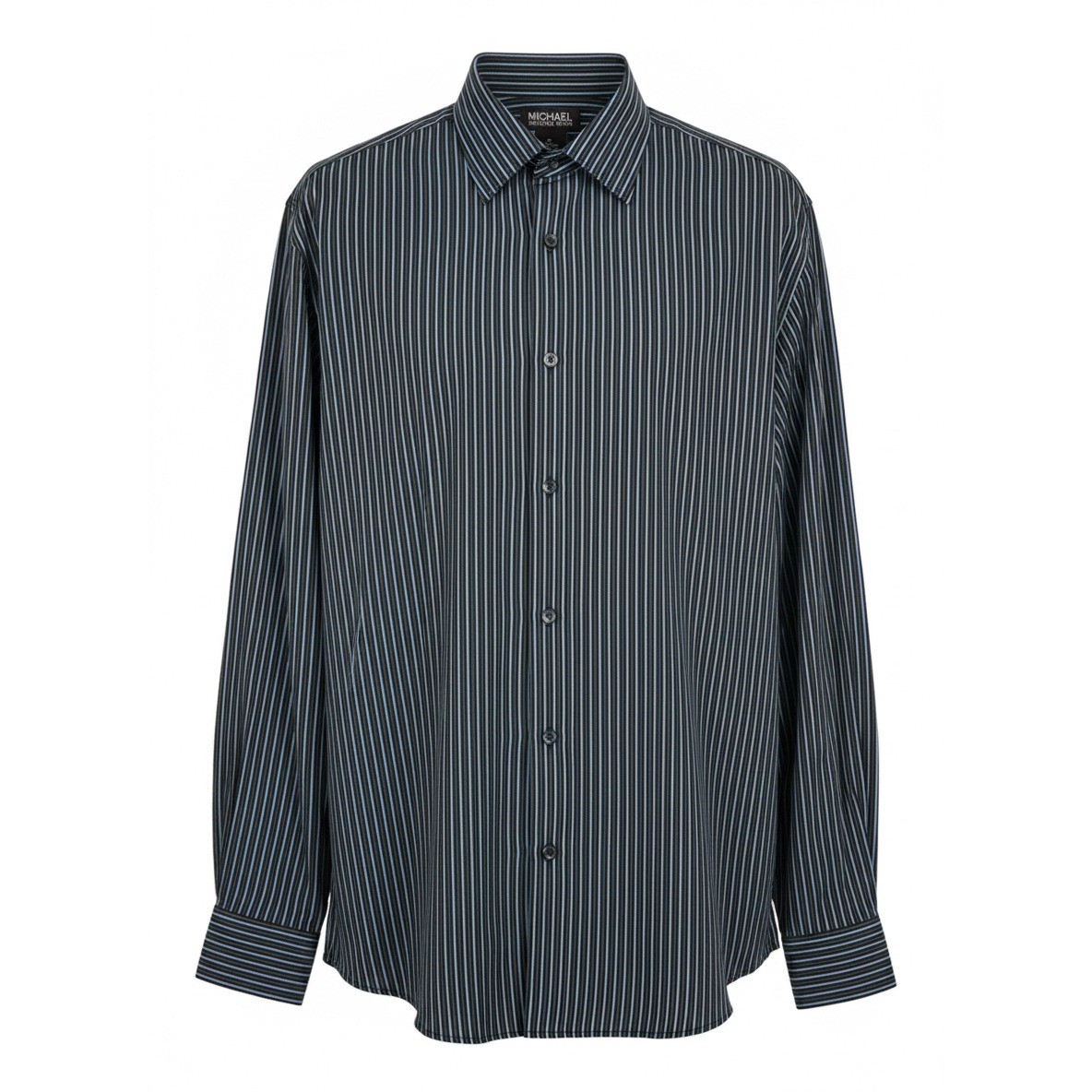 Michael Kors Mens XL Slim Fit Striped Long Sleeve Button Down Shirt Cotton