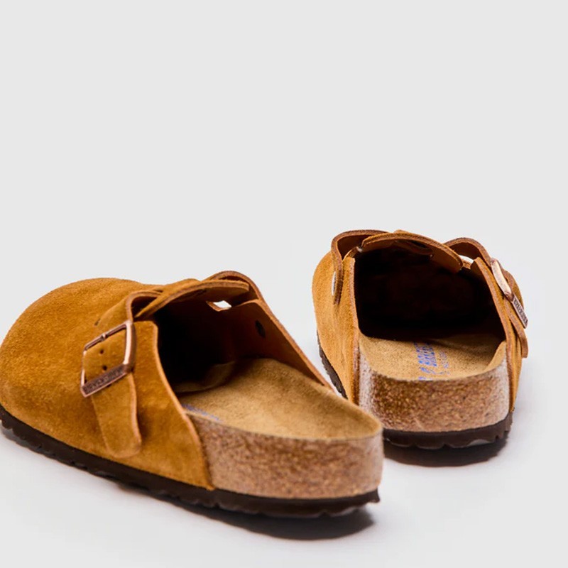 Birkenstock Boston Soft Footbed Suede Leather Mink Unisex Shoes Select Size