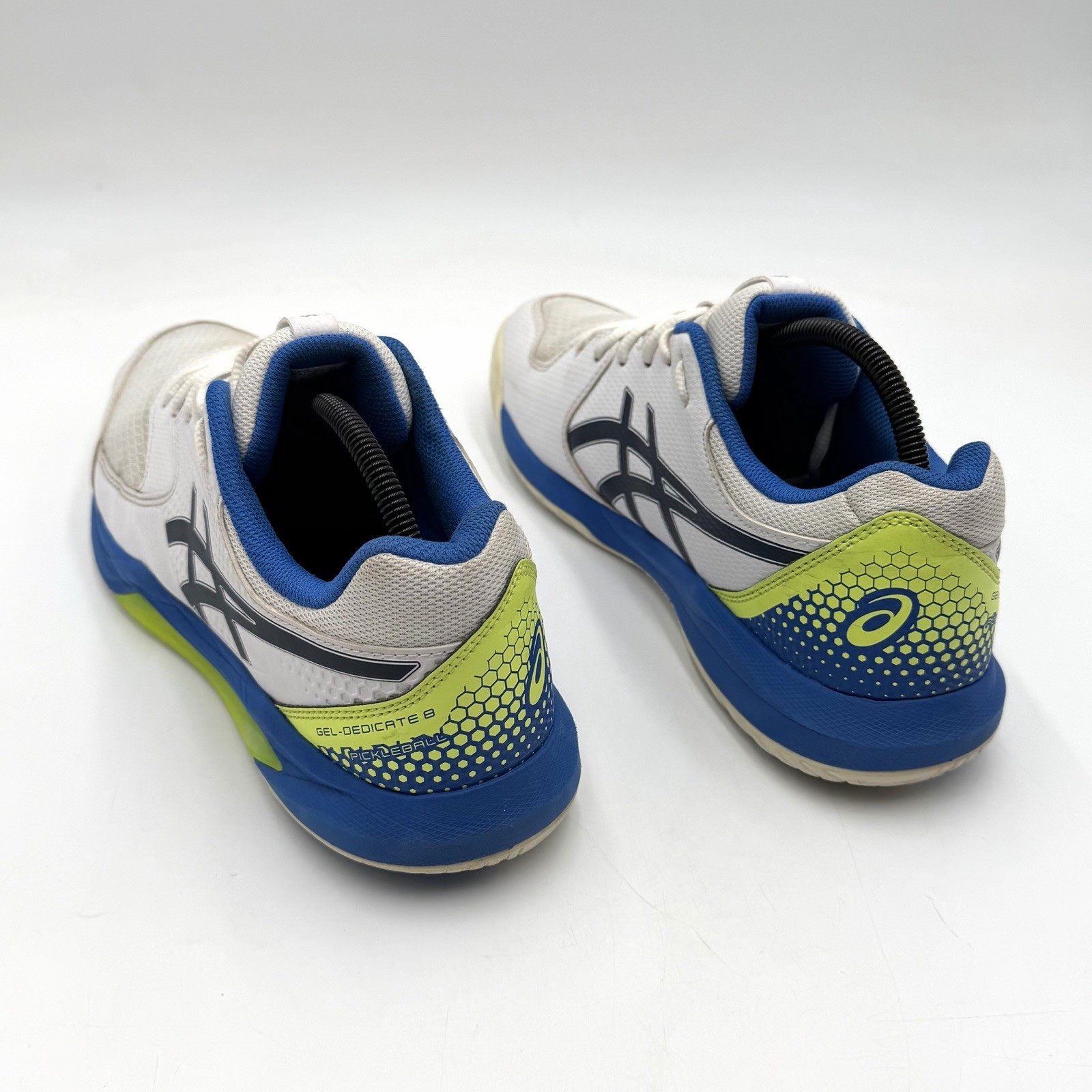 Asics Gel Dedicate 8 Mens Size 11 Pickleball Shoes Sneakers 1041A409 White Blue