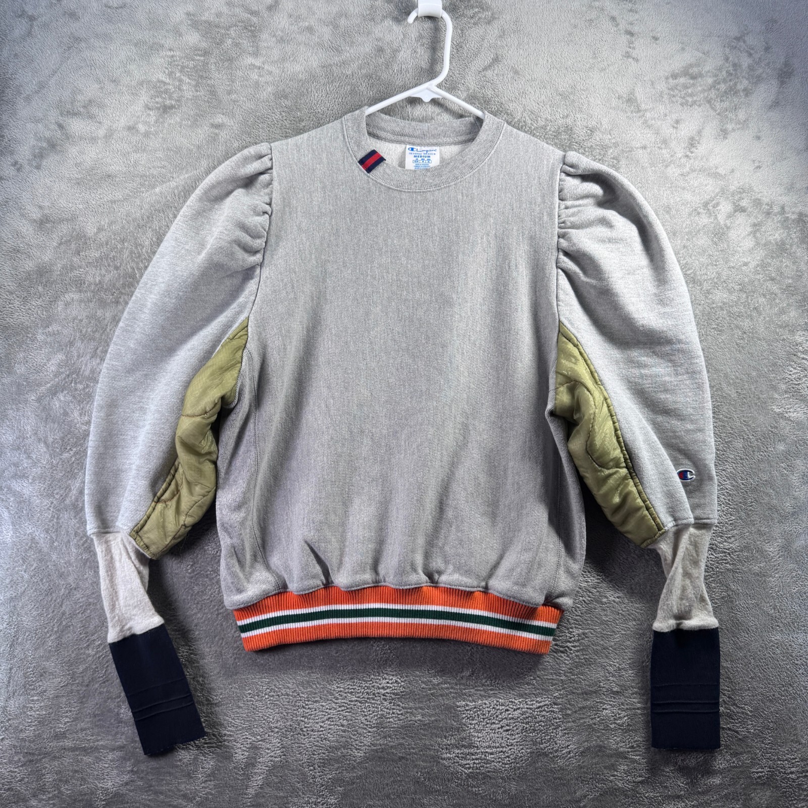 Retro Champion Reverse Weave Sweatshirt Womens Medium Gray Crewneck Pullover