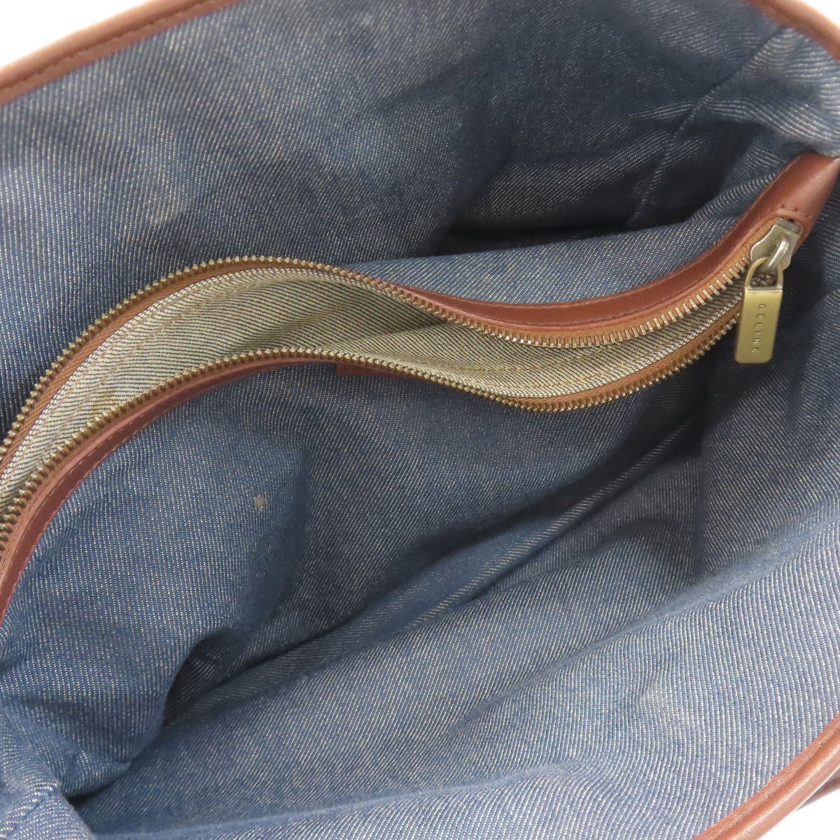 CELINE Boogie bag Handbag Denim Leather Ladies [Used]