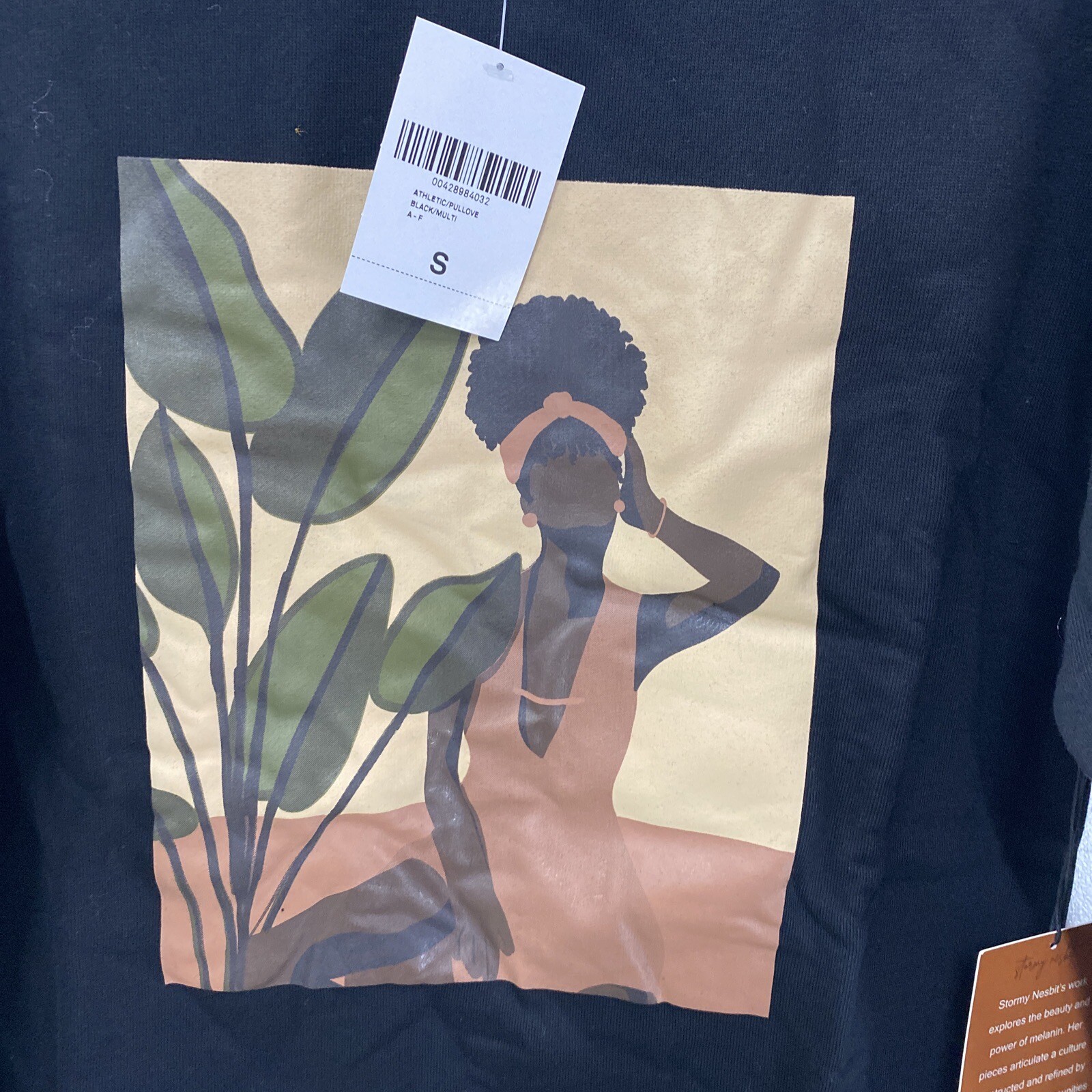 Forever 21 Celebrating Black History Collection Black Sweatshirt W/Logo Size Sm
