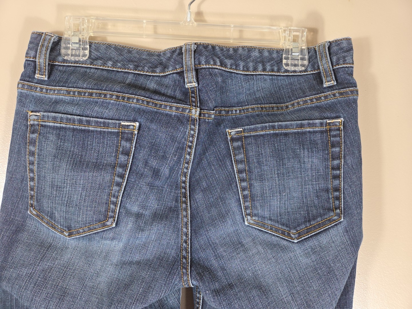 Banana Republic Womens Size 4 Contoured Boot Cut Stretch 32×30 Low Rise Jeans