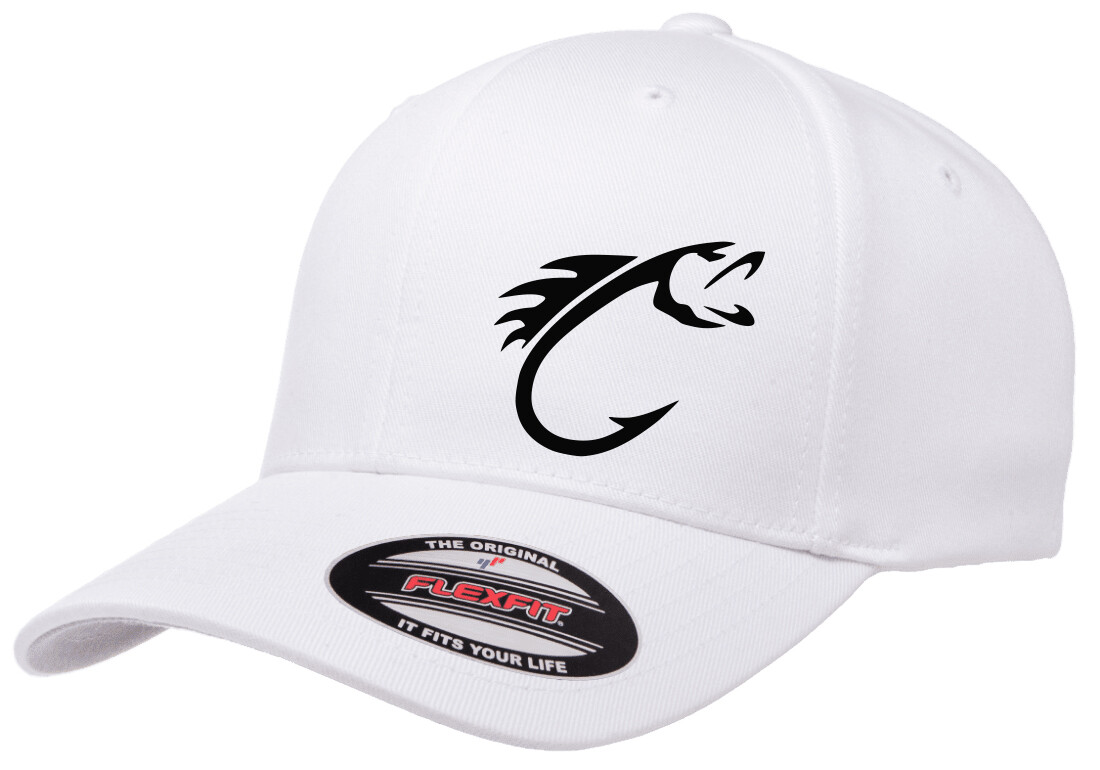 FISHING HOOK FISH FLEXFIT 6277 CURVED BILL HAT *FREE SHIPPING in BOX*