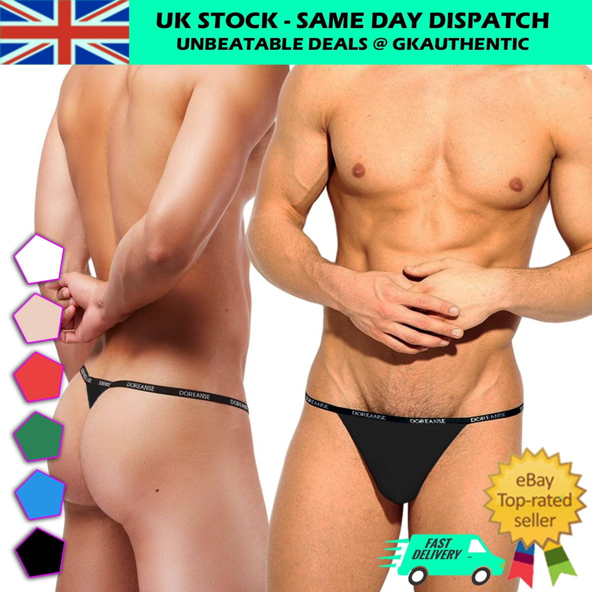 Doreanse Microfibre Aire Thong G-string Stylish and Trendy Men’s Underwear